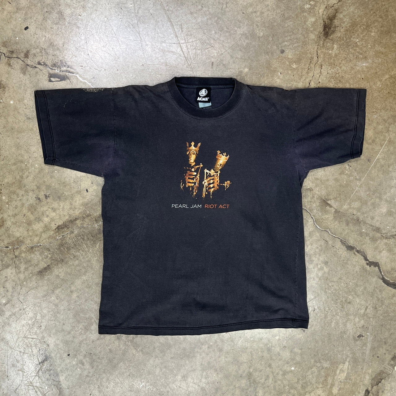 2003 Pearl Jam Riot Act Japan Australia Tour Acme Tee