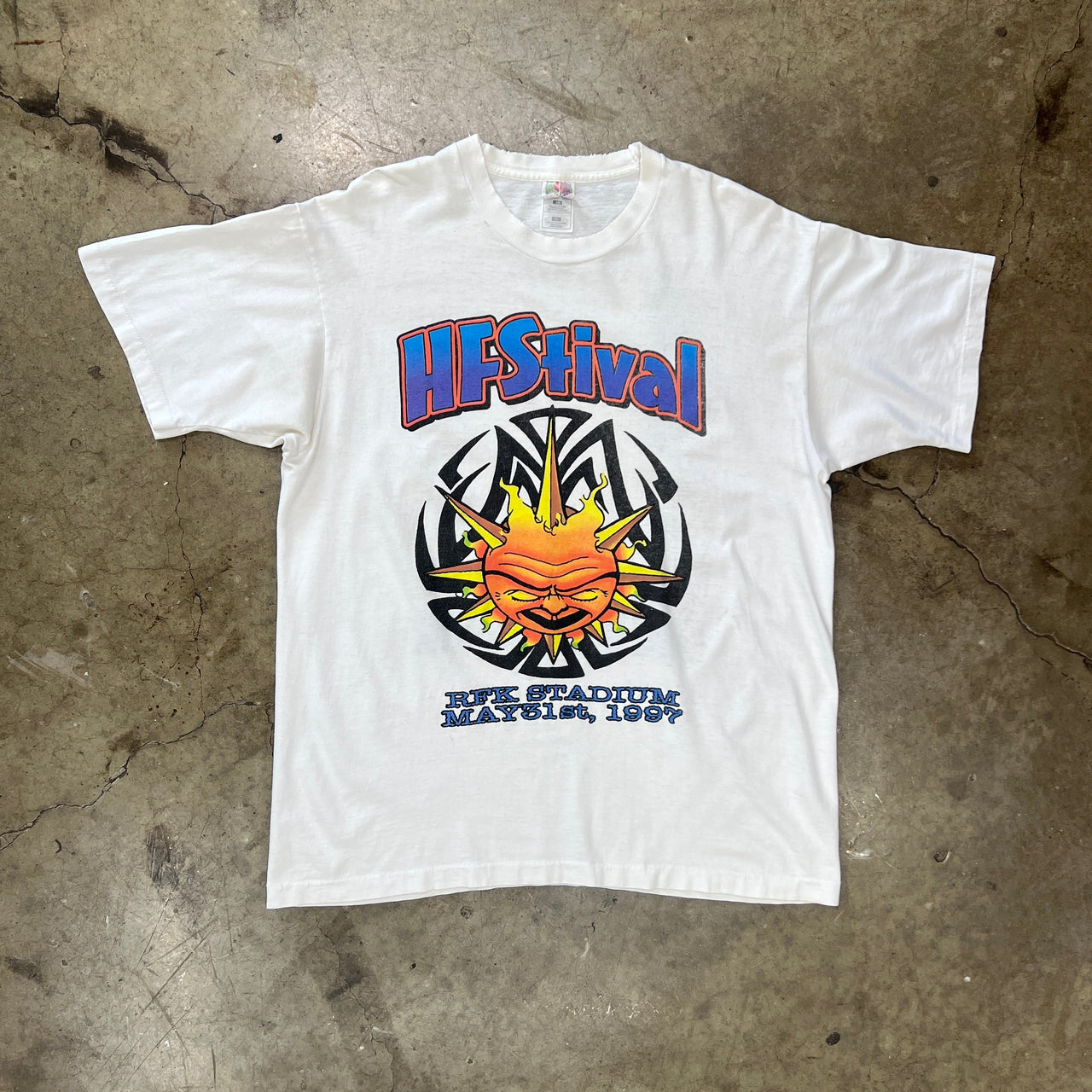 1997 HFStival Bjork Beck Verve Single Stitch Music Festival Tee