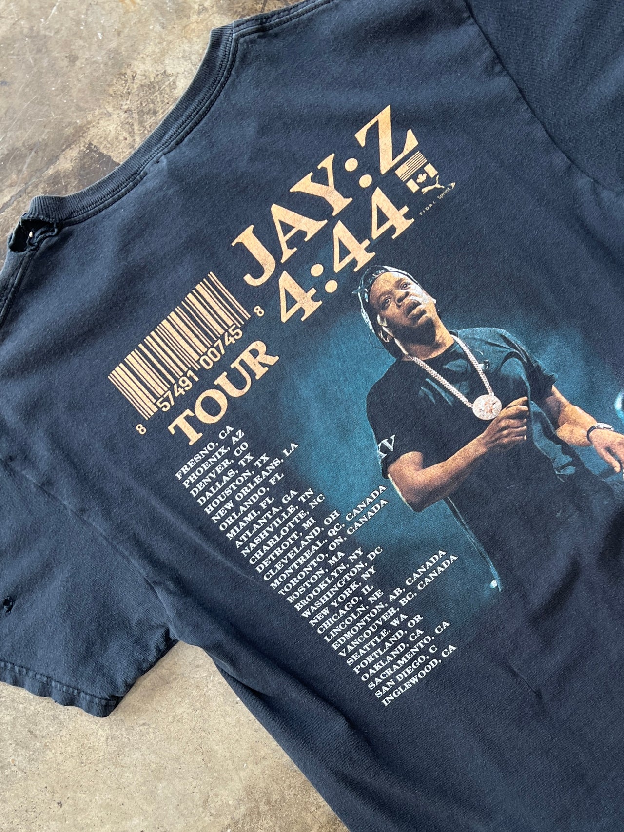 Jay-Z 4:44 Parking Lot Boot Tour Date Concert Tee