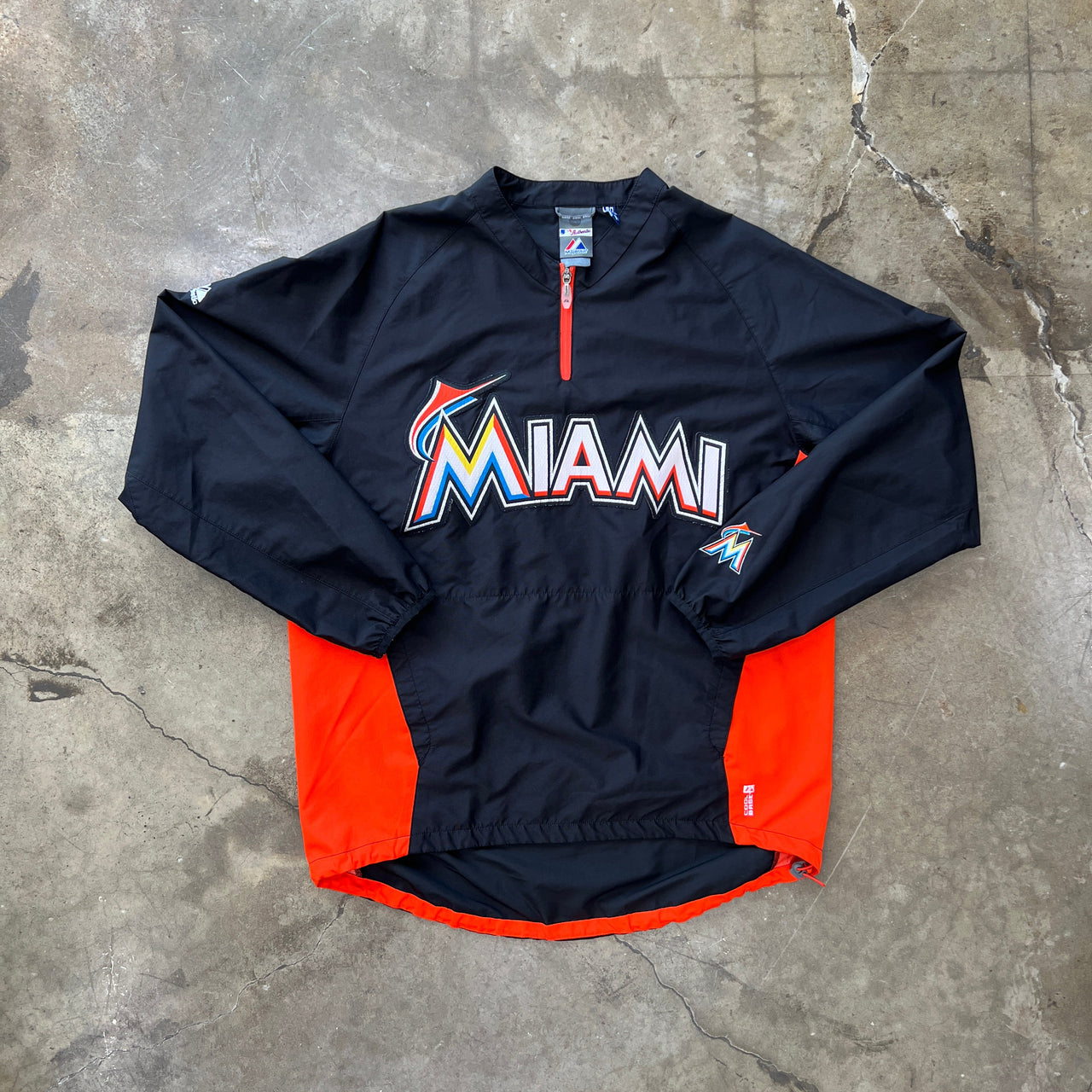 Majestic MLB Miami Marlins Windbreak Jacket
