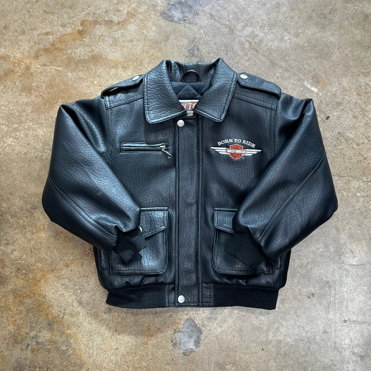 Harley Davidson Born to Ride Leather Jacket