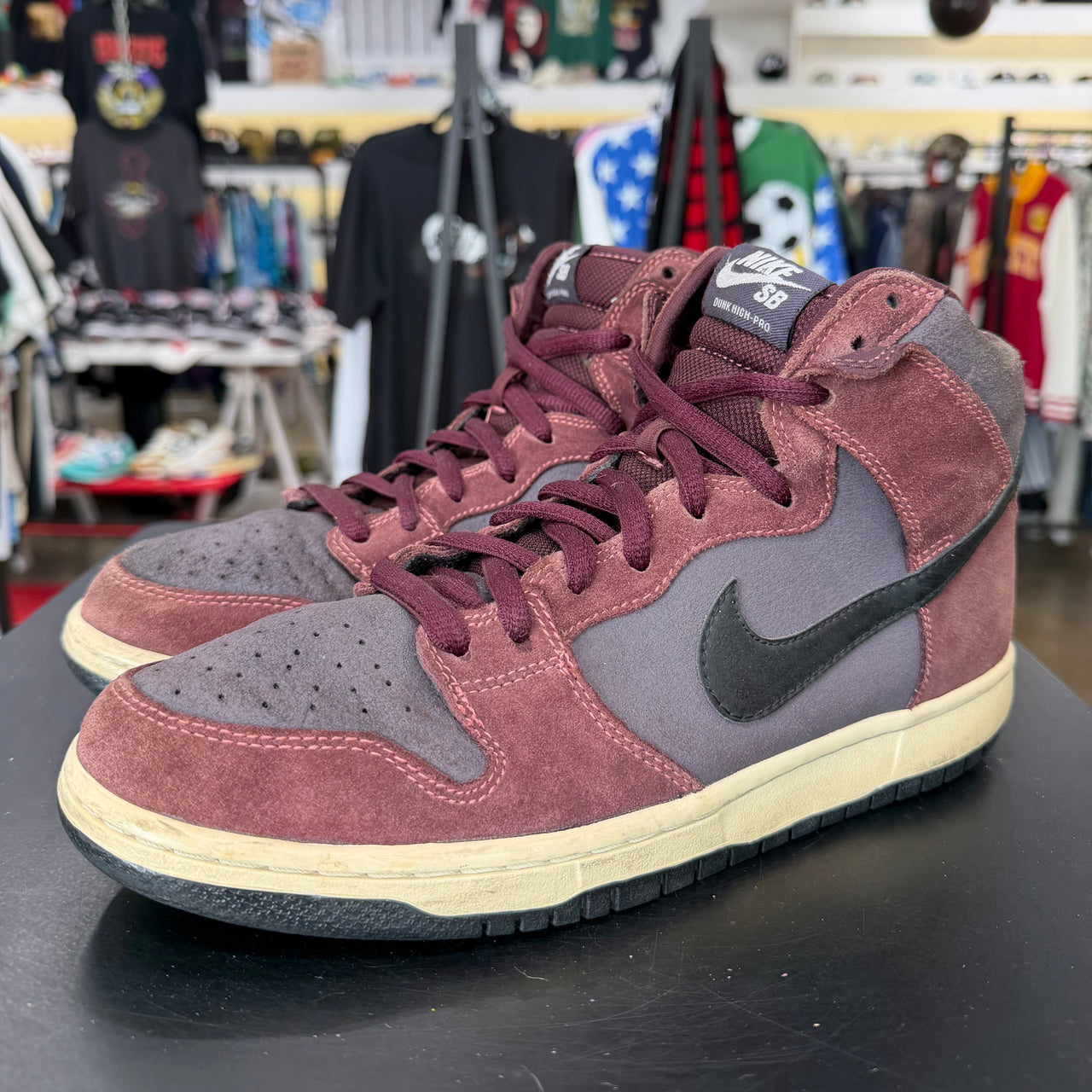 Nike SB Dunk High Deep Burgundy Gridiron
