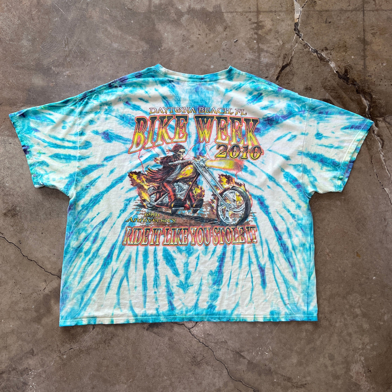 2010 Bike Week Daytona Beach Tie Dyed Tee