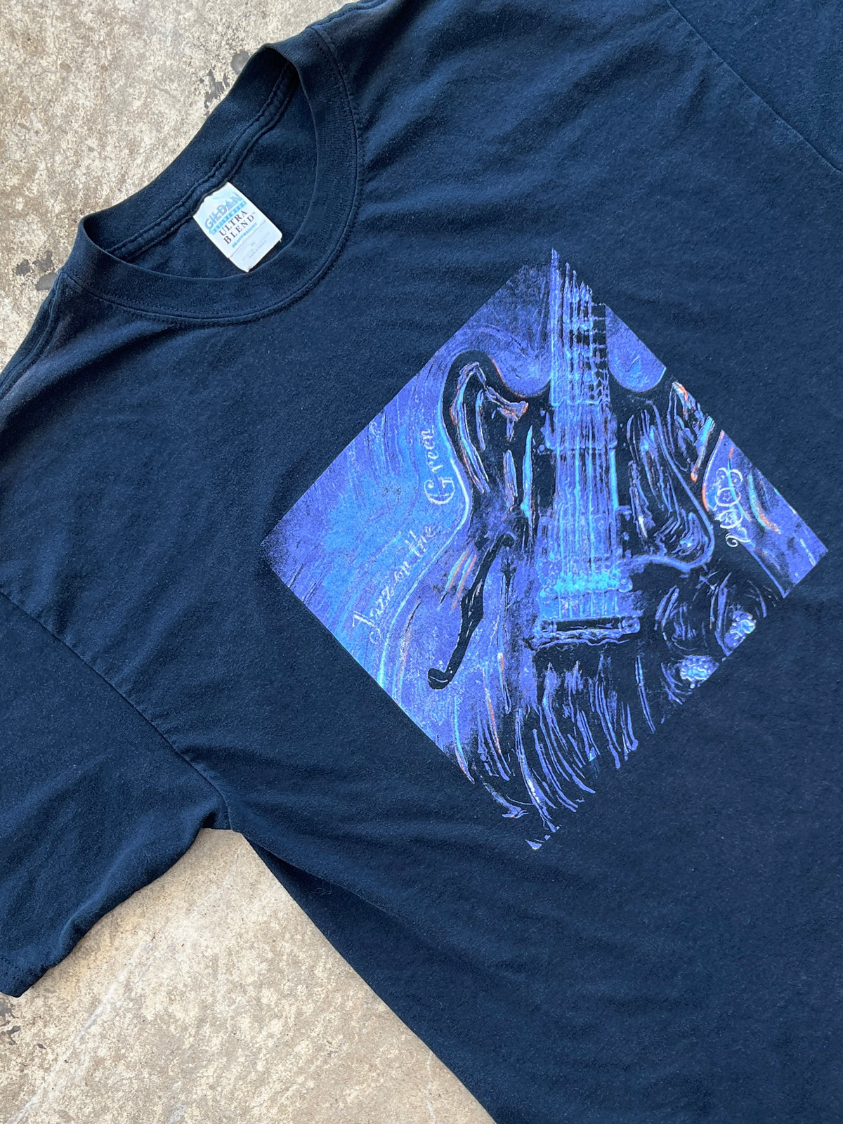 Y2k 2003 Jazz on Green Guitar Festival Tee