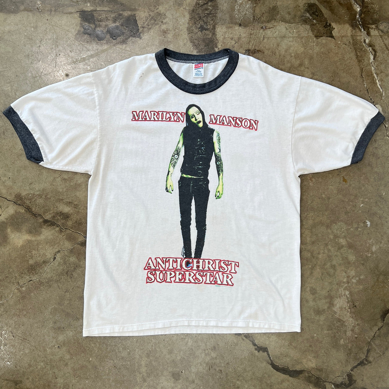 1995 Marilyn Manson Antichrist Superstar Ringer Band Tee