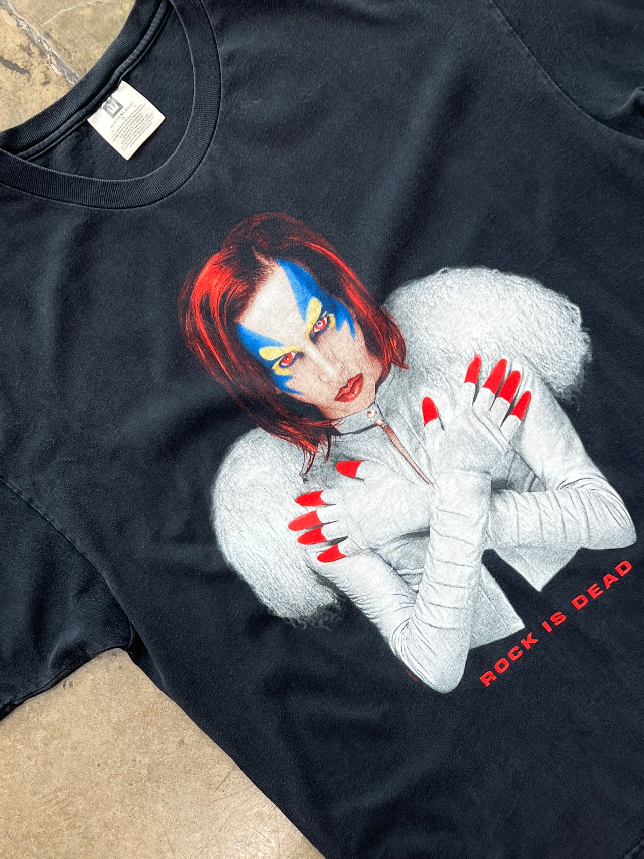 1998 Marilyn Manson Rock is Dead Mechanical Animals Band Tee
