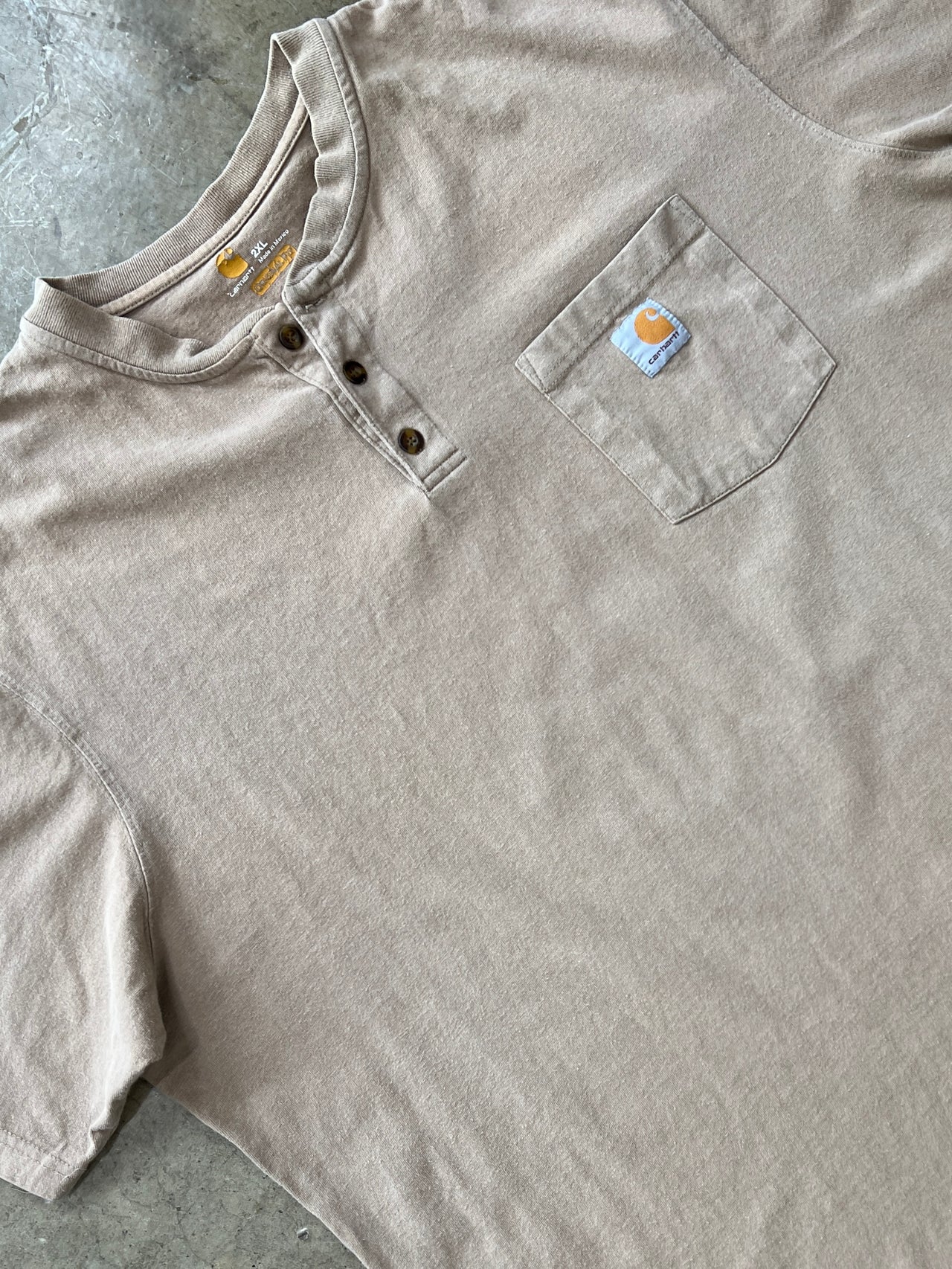 Carhartt Orginal Fit Quarter Button Up Pocket Tee