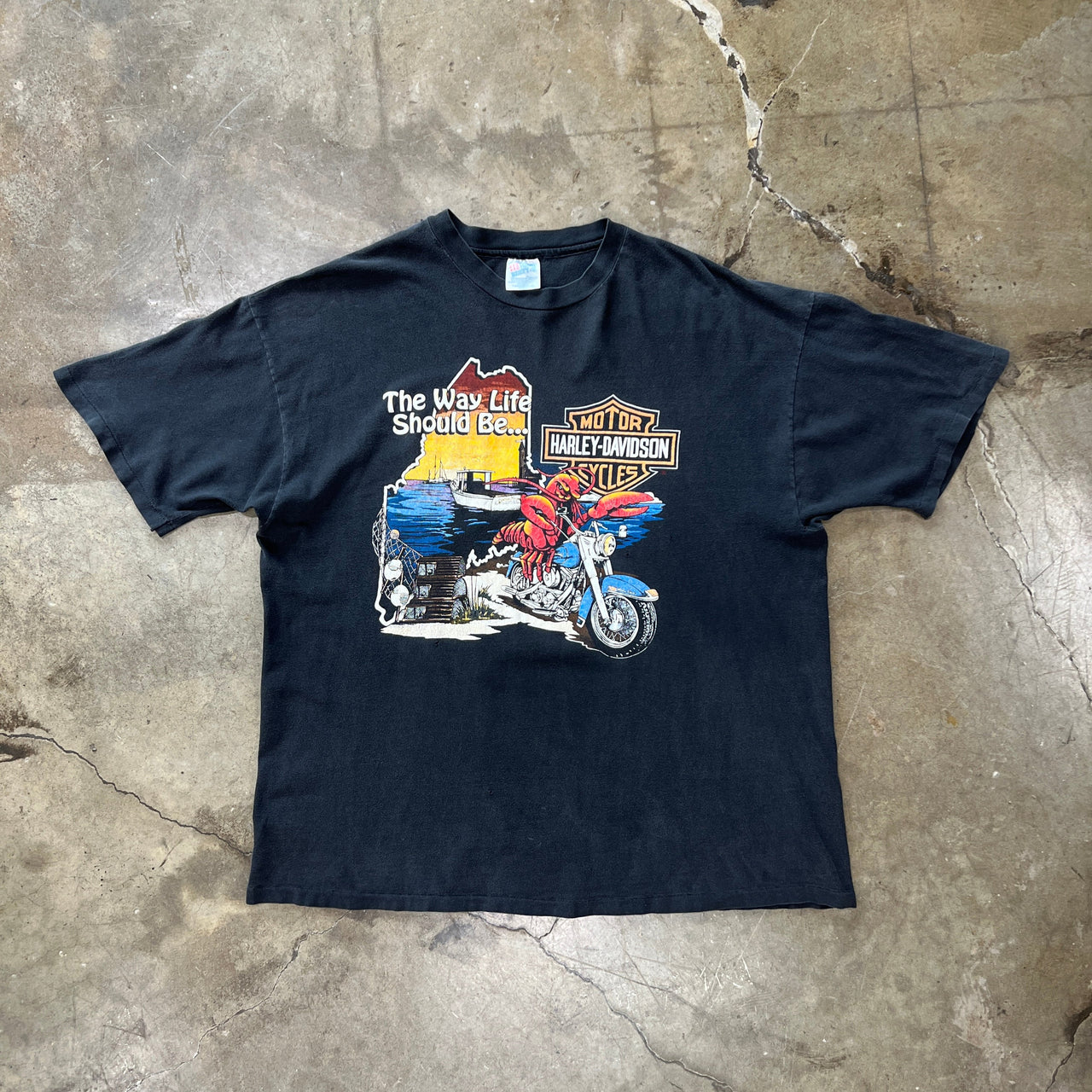 90s Harley Davidson The Way Life Should Be Single Stitch Motorcycle Tee