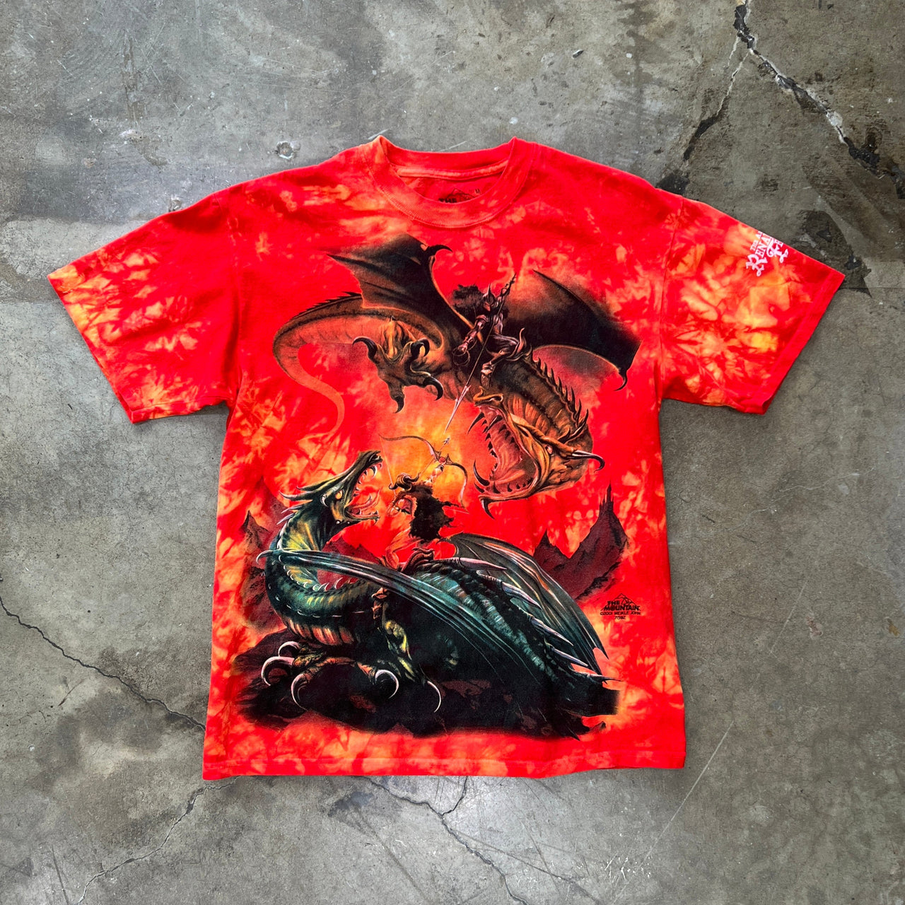 2001 Renaissance Dragon Slayer Tie Dye Tee