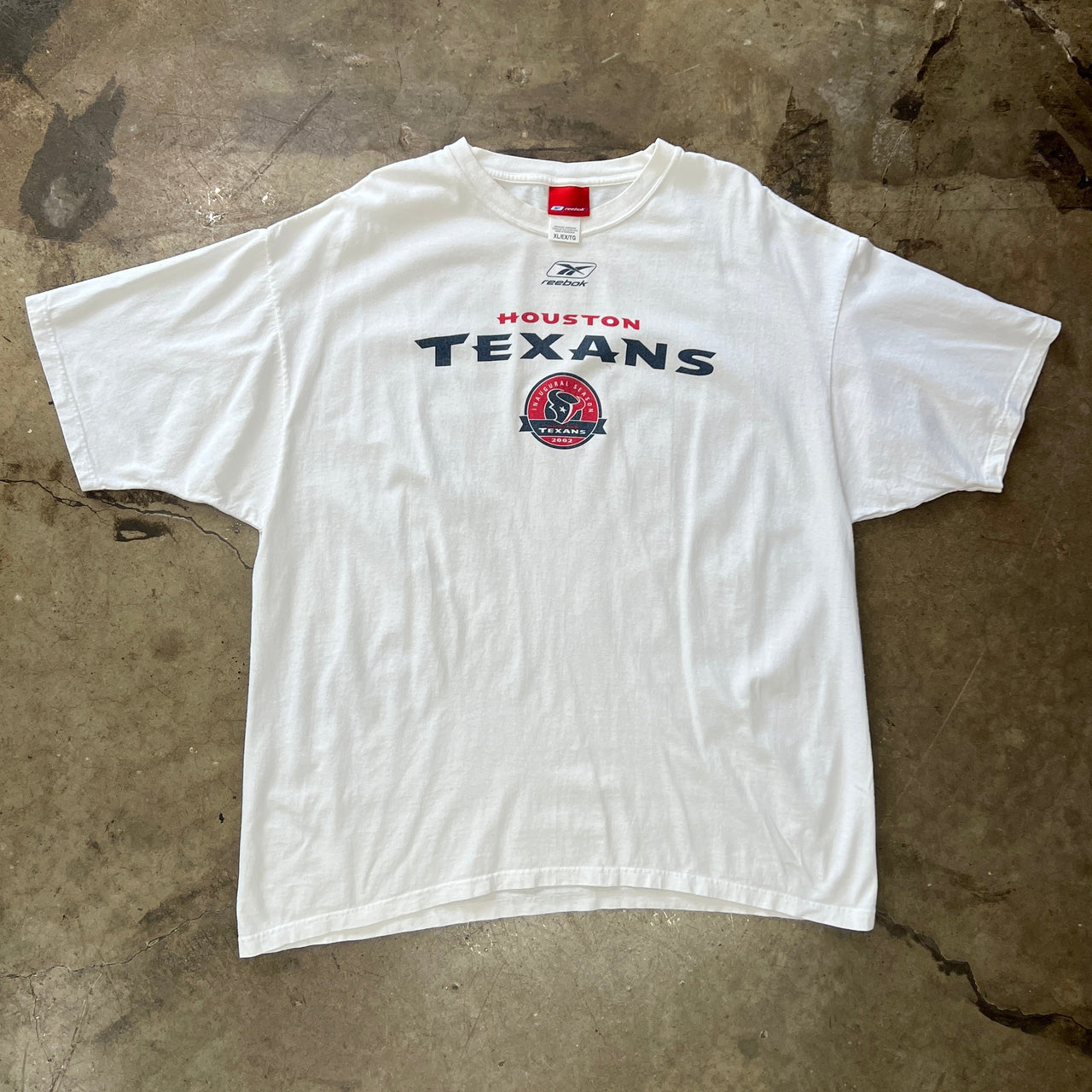 2002 NFL Reebok Houston Texans Schedule Football Tee