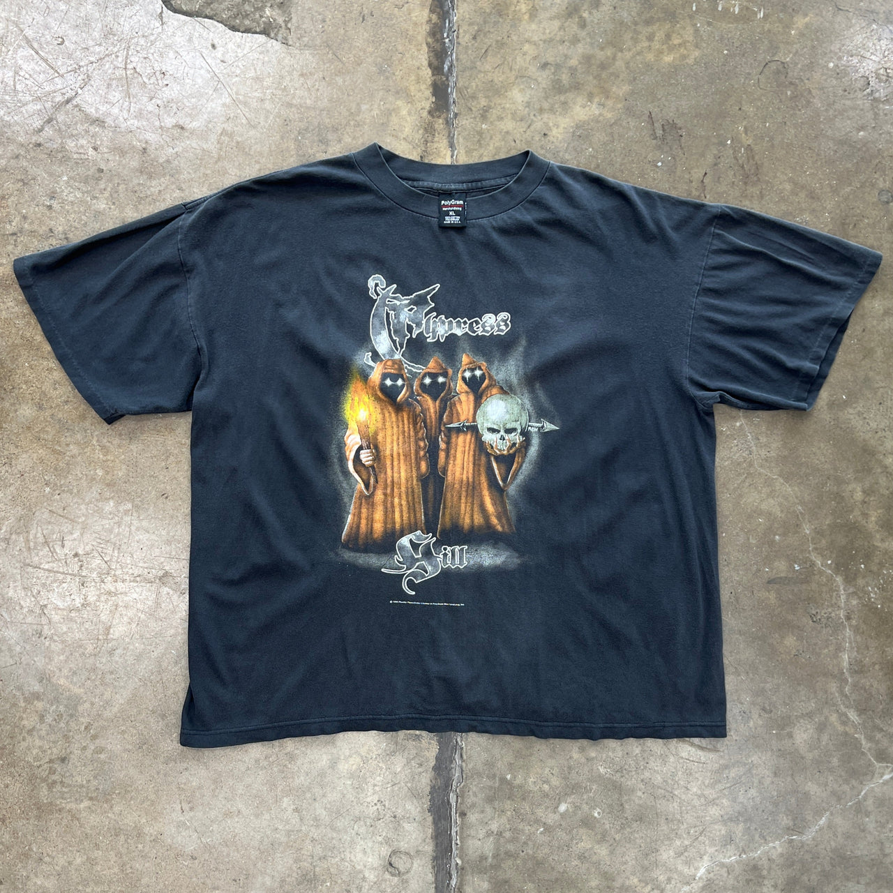 1996 Cypress Hill Grim Skull Polygram Tee