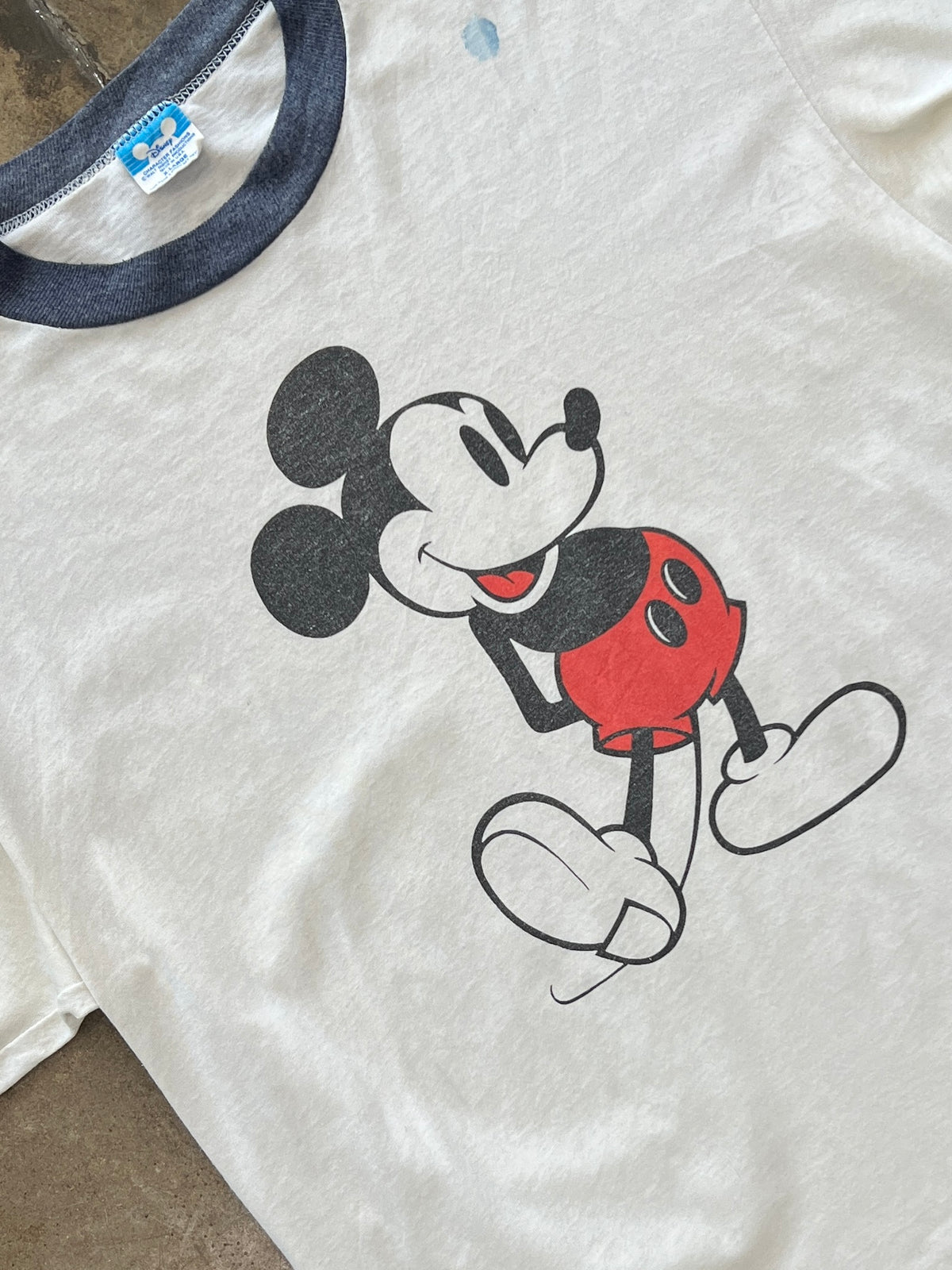80s Walt Disney Mickey Mouse Ringer Tee