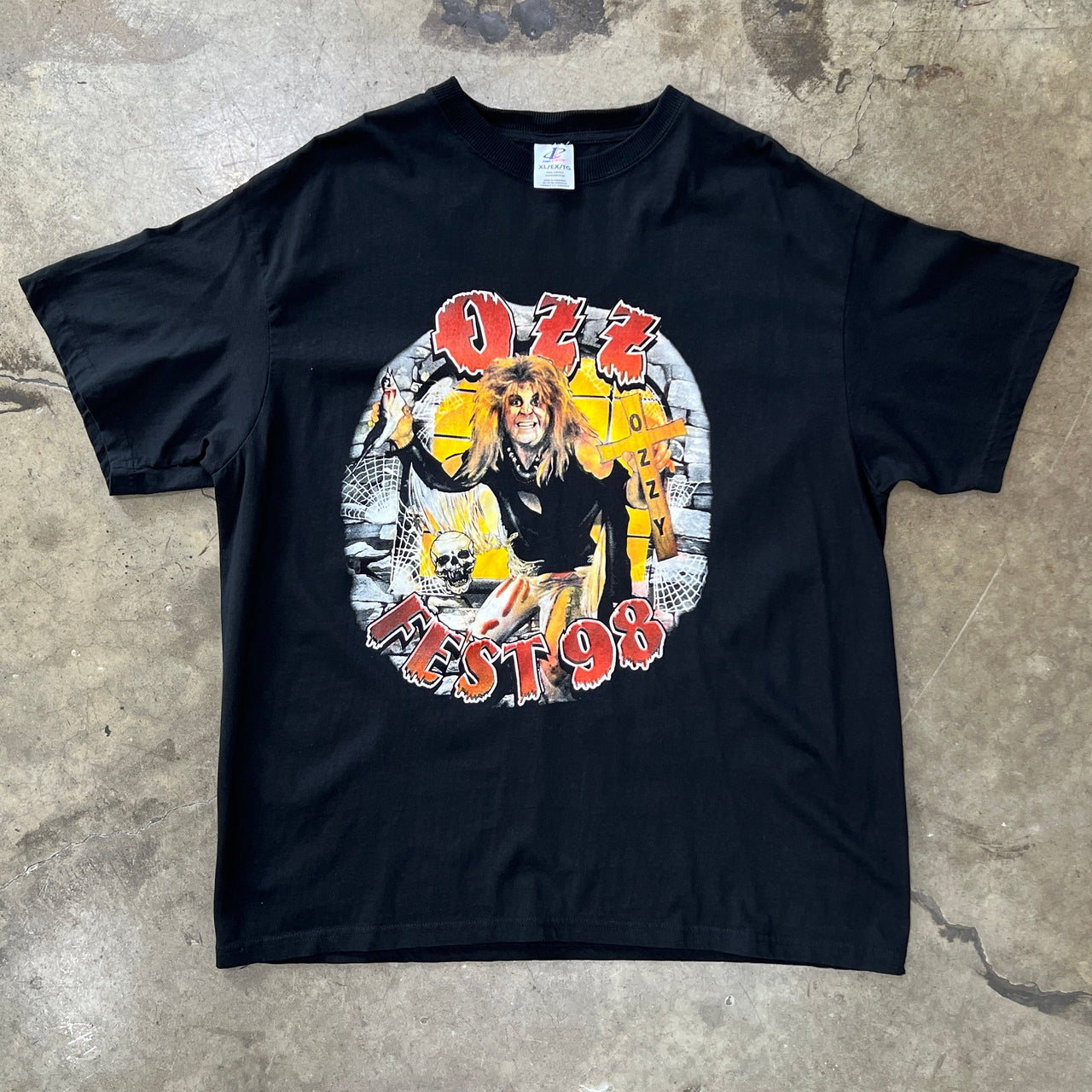 1998 Ozzfest Ozzy Osbourne Tool Megadeth Logo Authentic Tee XL