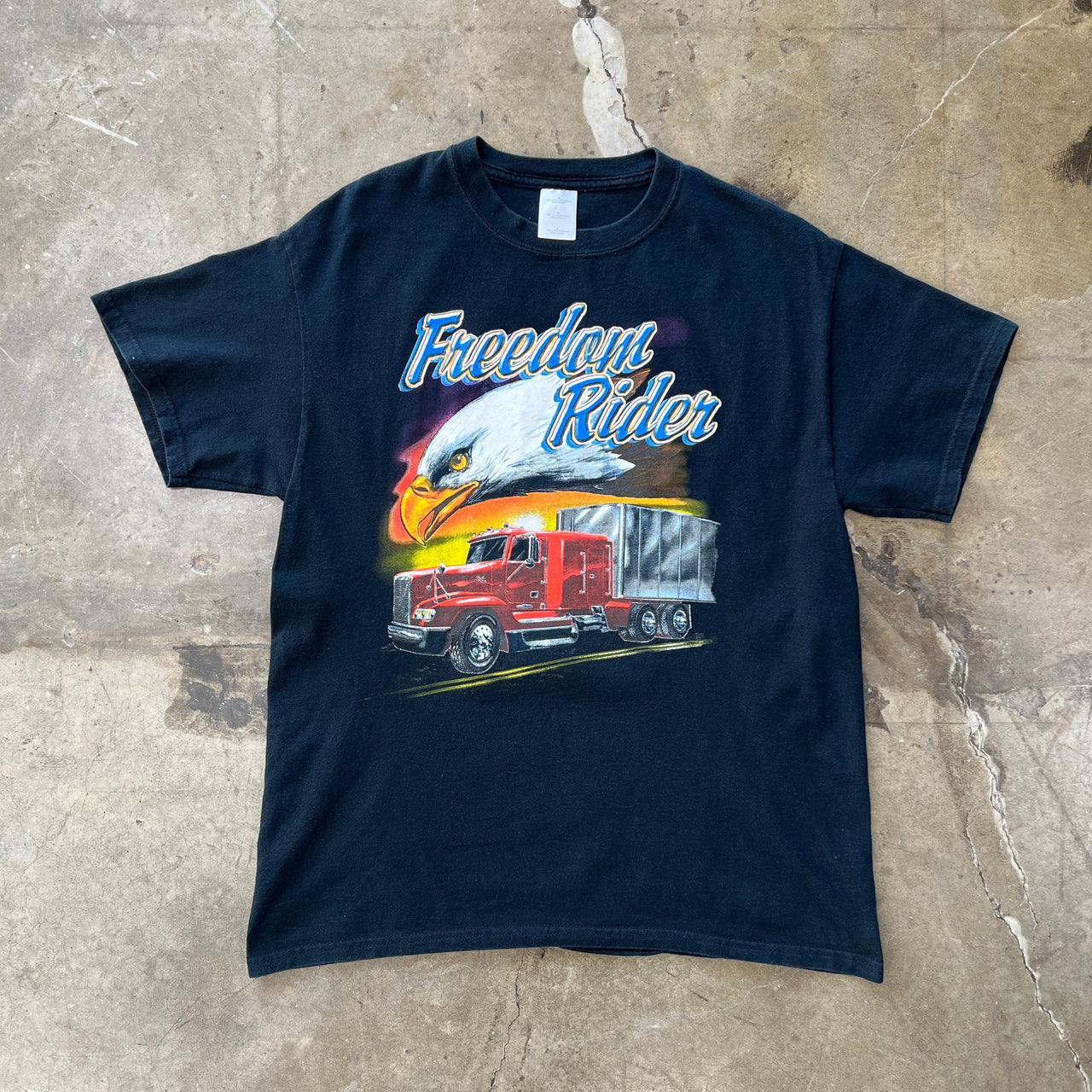 Freedom Ride American Eagle Trucker Tee