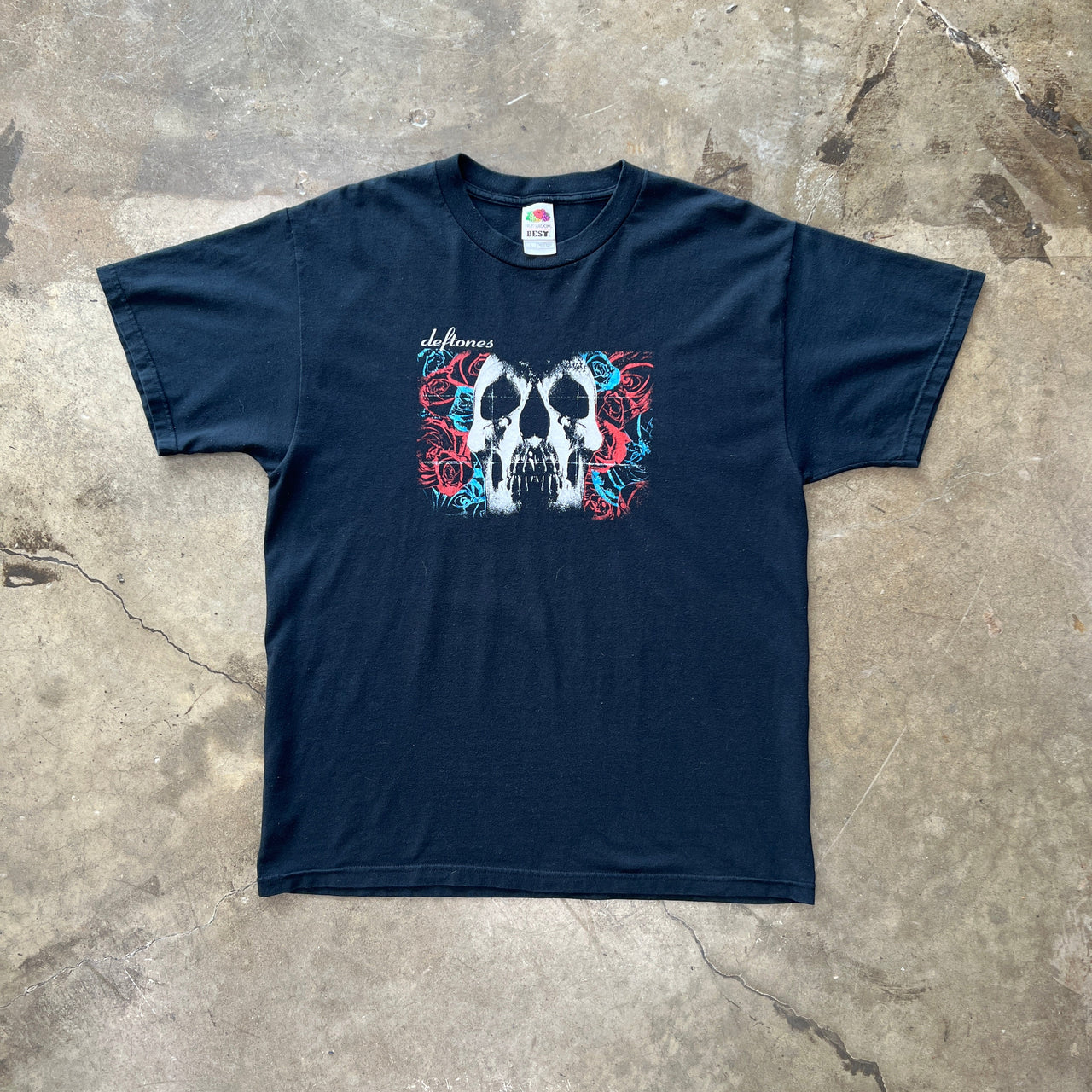 Y2k 2003 Deftones Album Cover Skull Tee