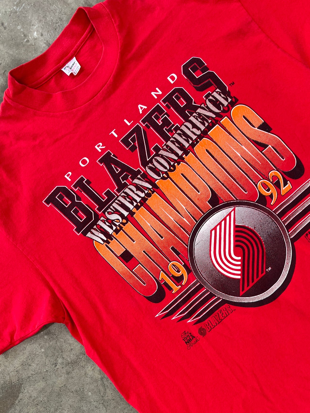 1992 Portland Blazers Conference Champions Tee