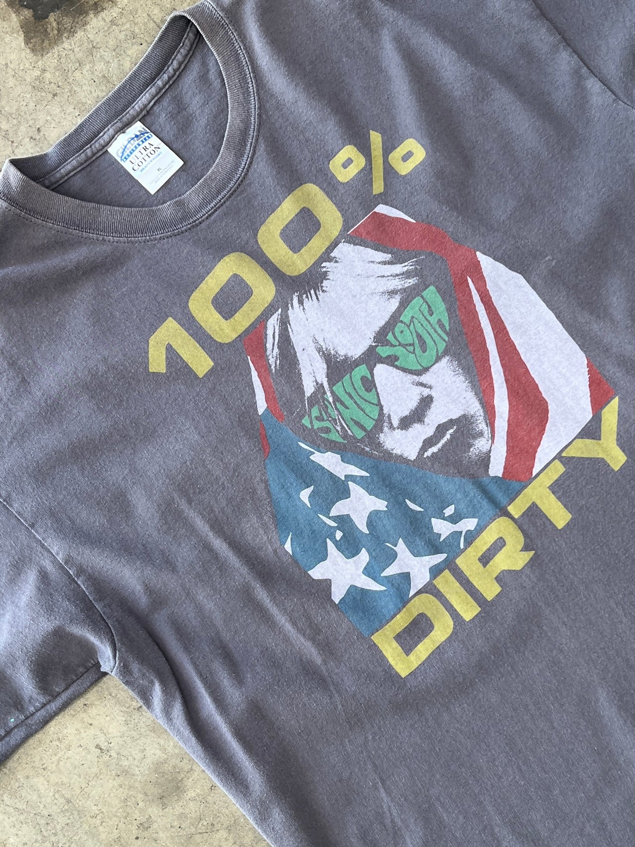 Sonic Youth 100% Dirty band Tee