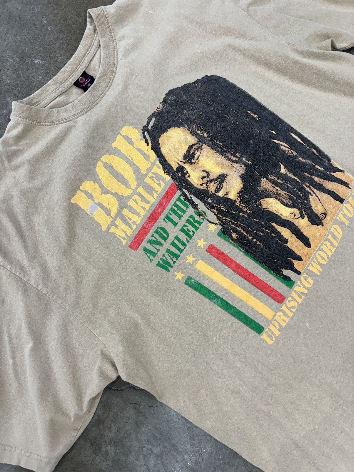 90s Bob Marley The Wailers Uprising Tour Band Tee