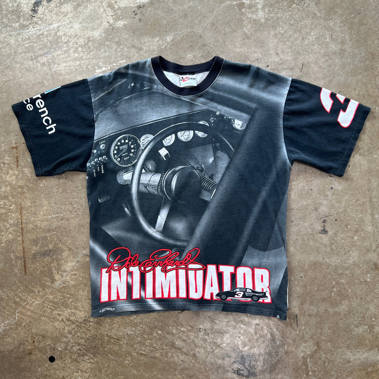 90s Dale Earnhardt AOP Intimidator Dashboard Tee