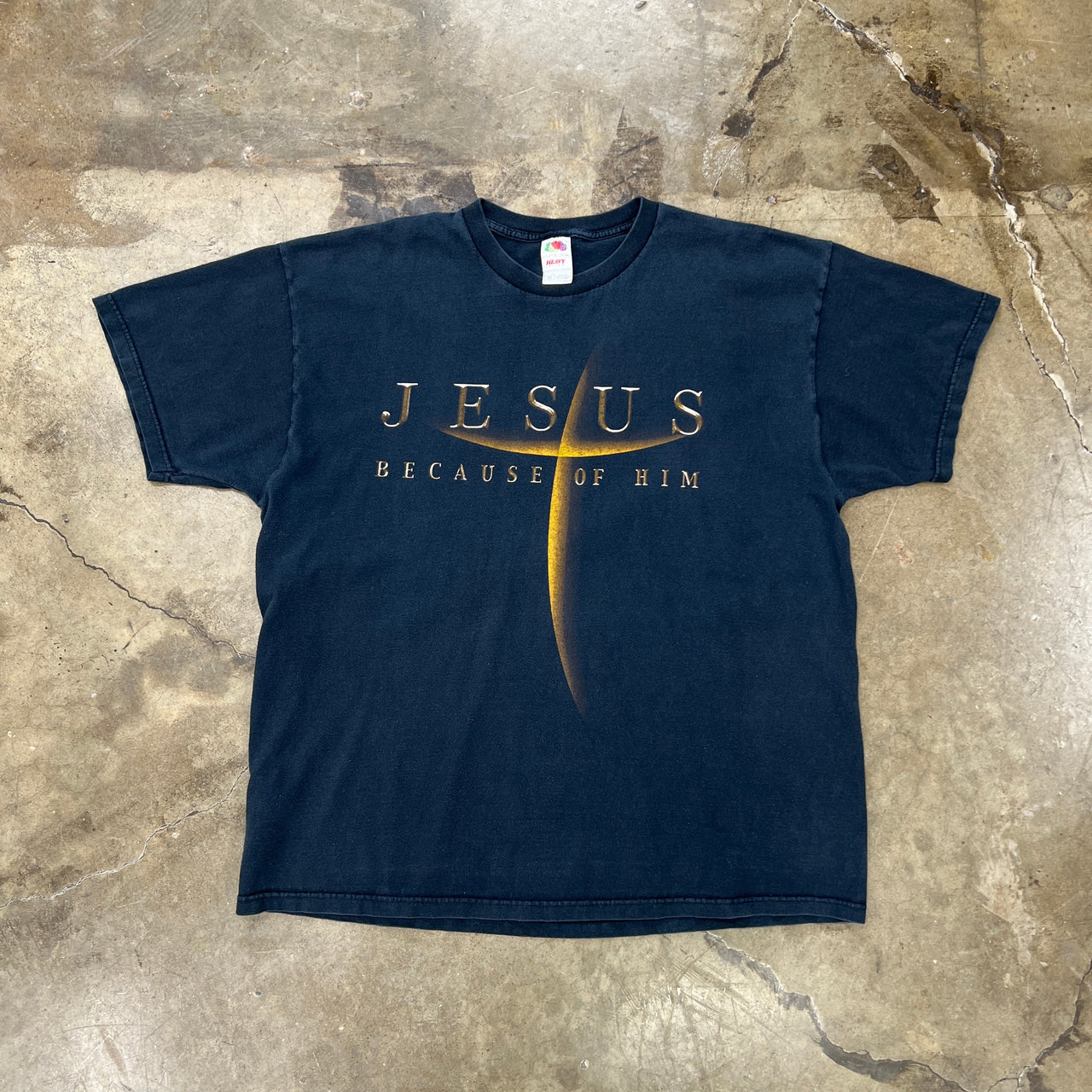 Jesus Because of Him Religious Tee