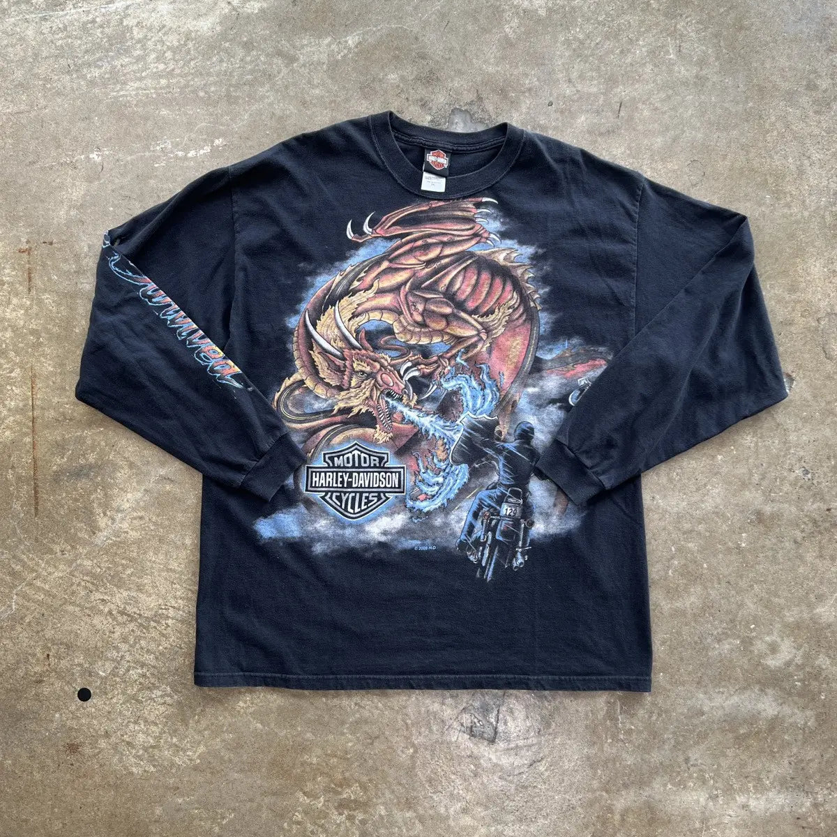 Harley Davidson Smoky Mountain Dragon LS Tee