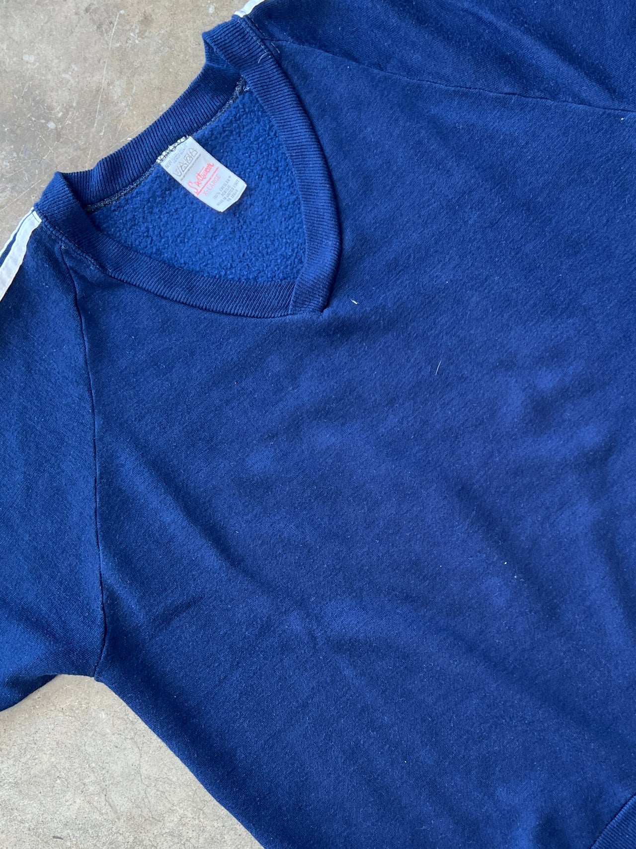 80s Knit Stripe American Sportswear Vneck