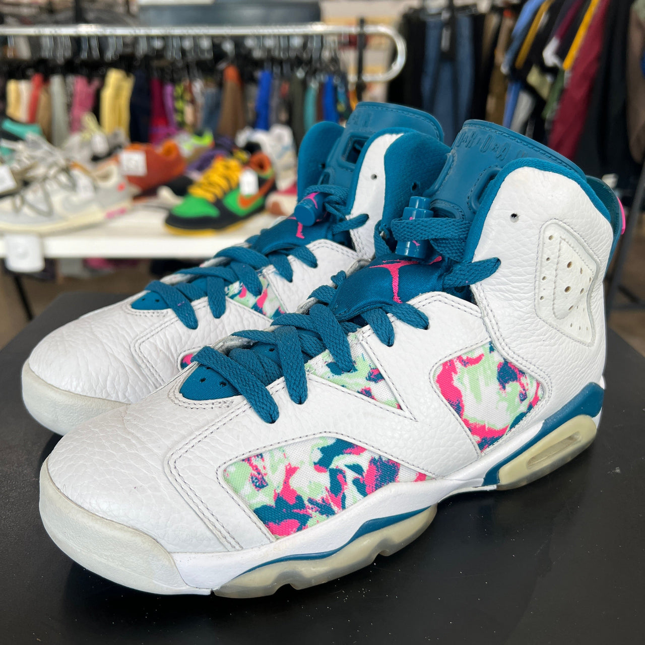 Air Jordan 6 White Fuschia Green Abyss (2019)