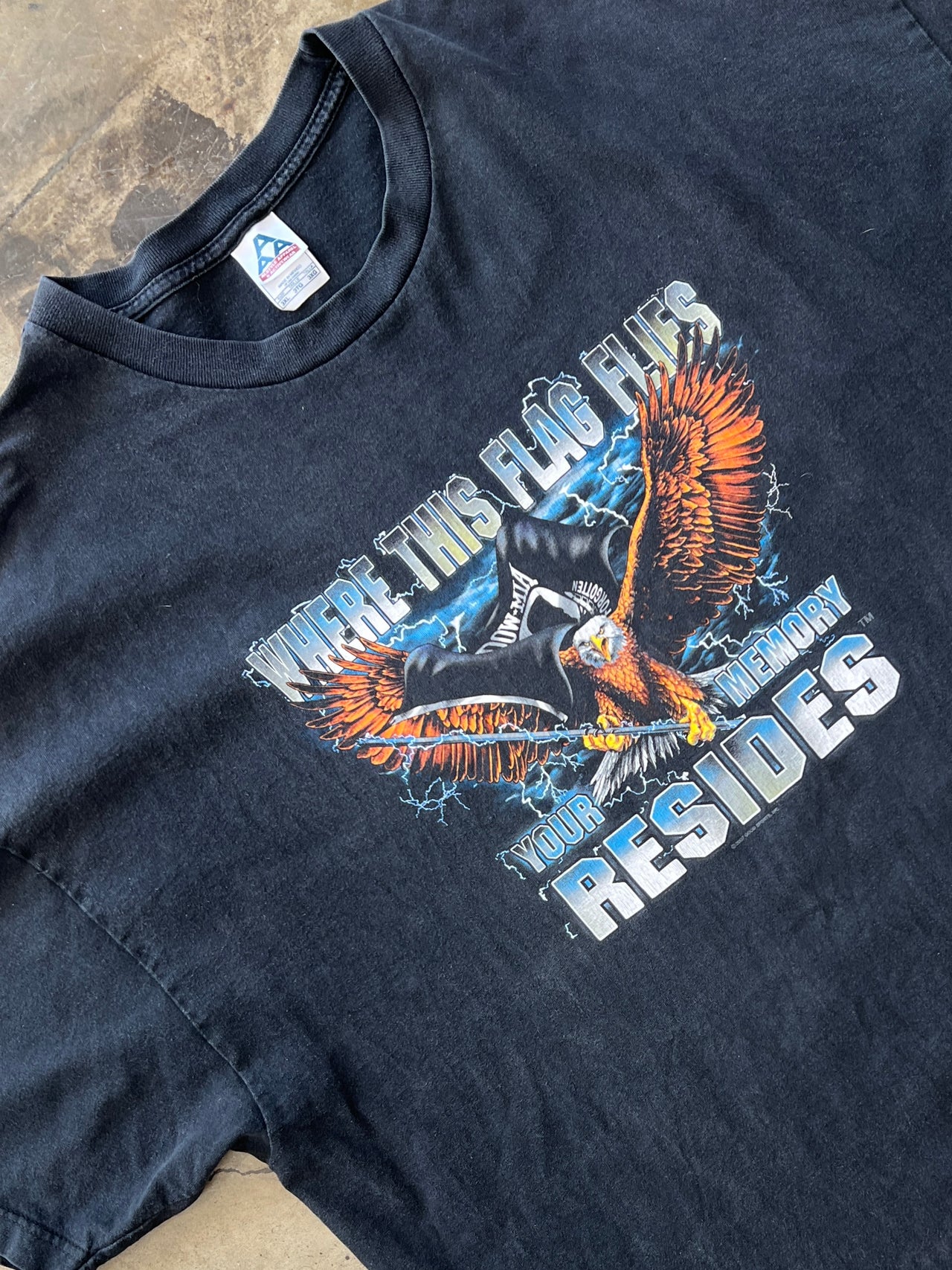 Where this Flag Flies Eagle Lightning Tee