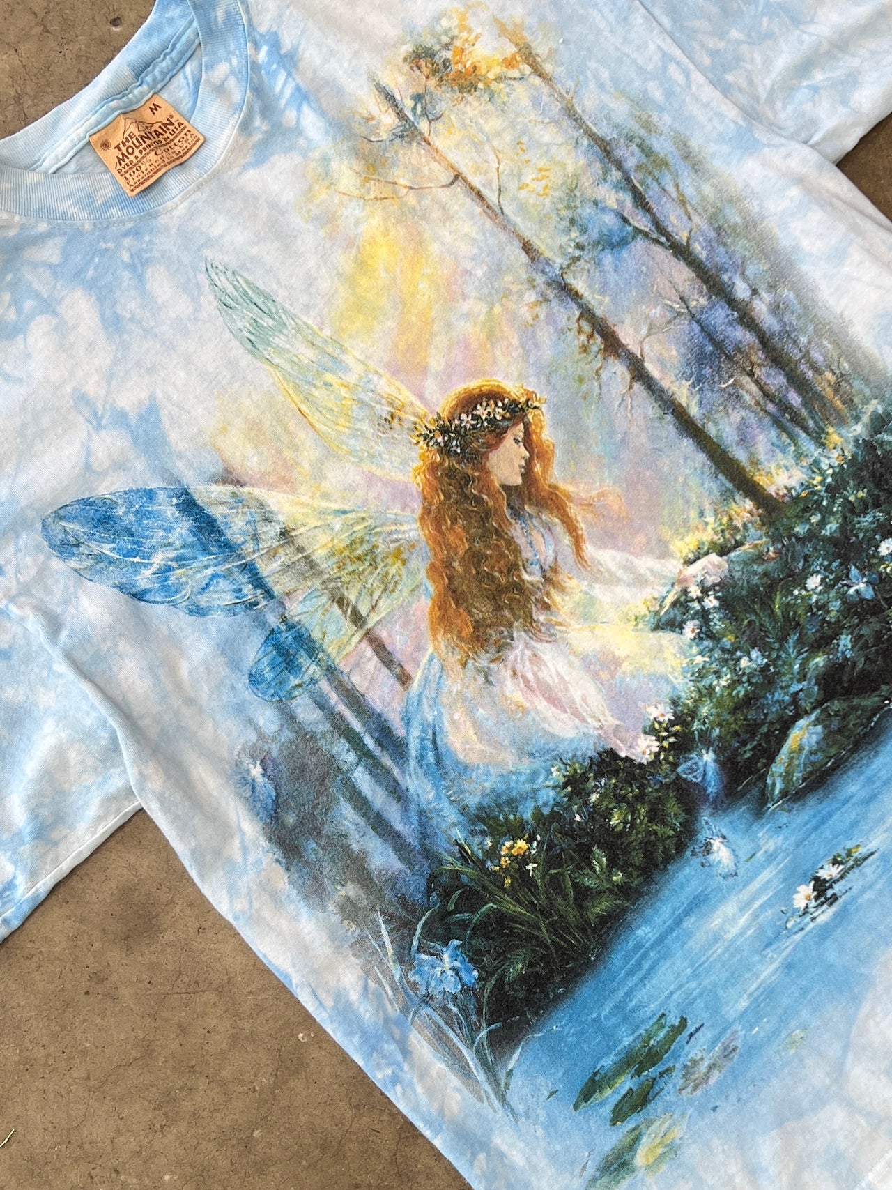 2000s Tie Dye Fairy Nature The Mountain Tee