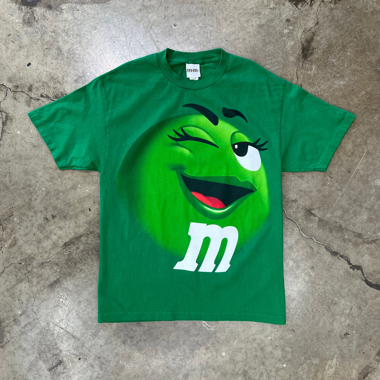 Green M&M Big Print Tee