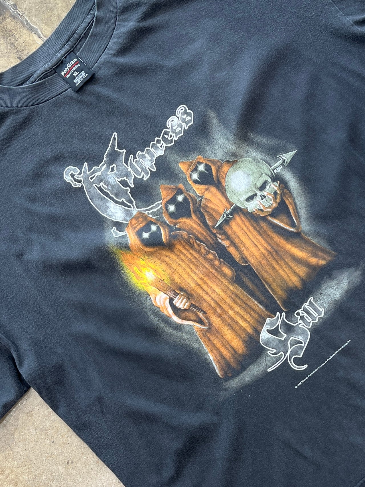 1996 Cypress Hill Grim Skull Polygram Tee