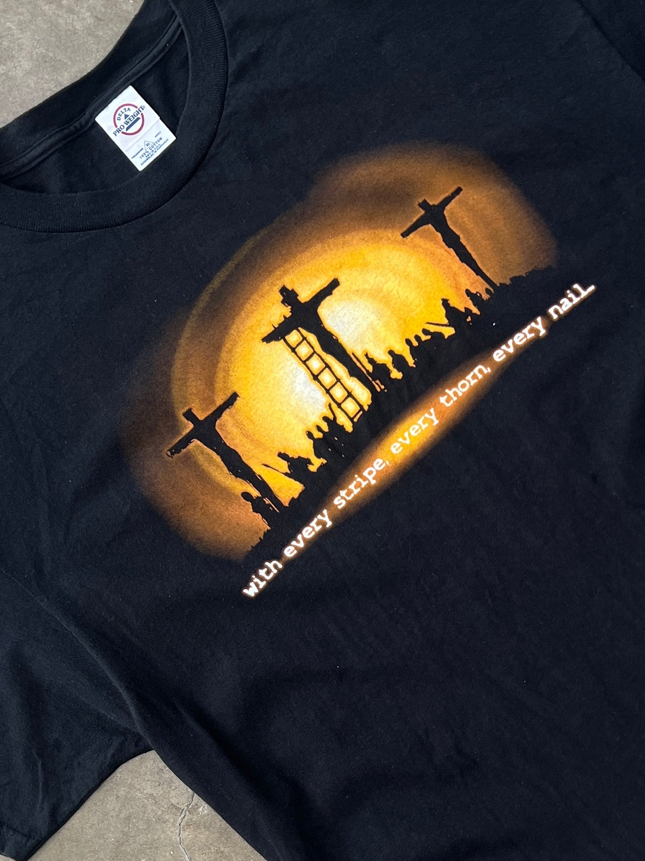 Every Stripe Every Thorn Jesus on the Cross Religious Tee