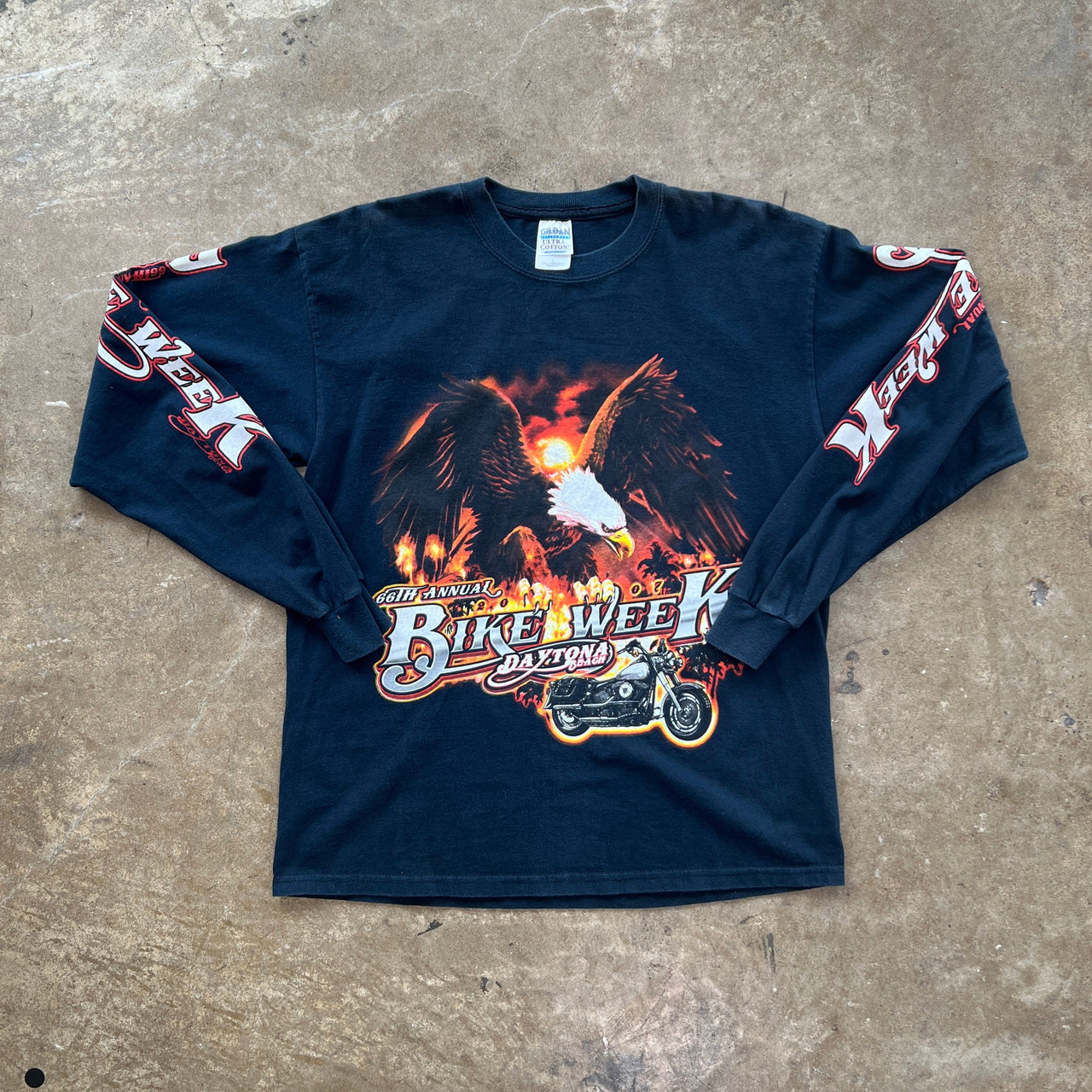 Daytona Bike Week Eagle Motorcycle Long Sleeve