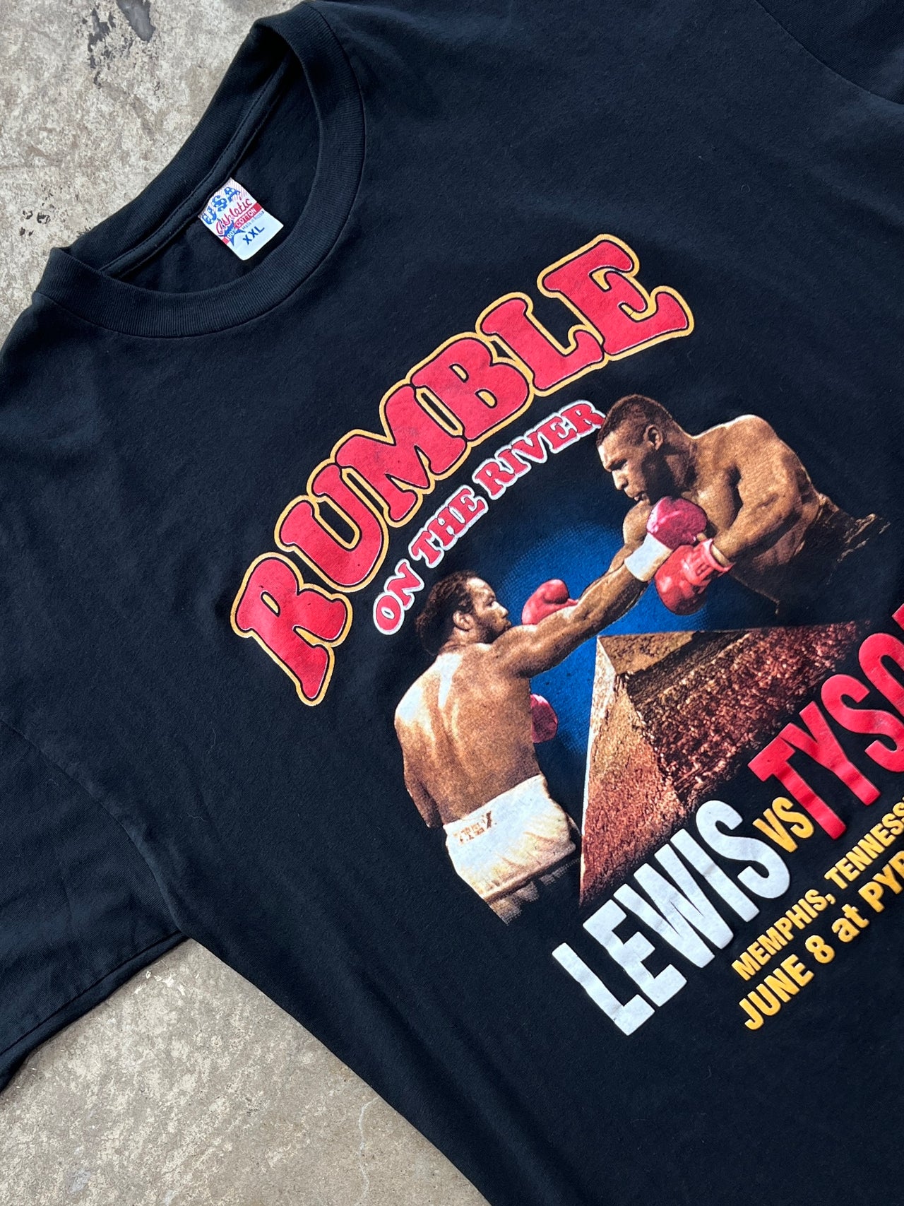 Rumble Boxing Mike Tyson Vs. Lewis Pyramid Tee
