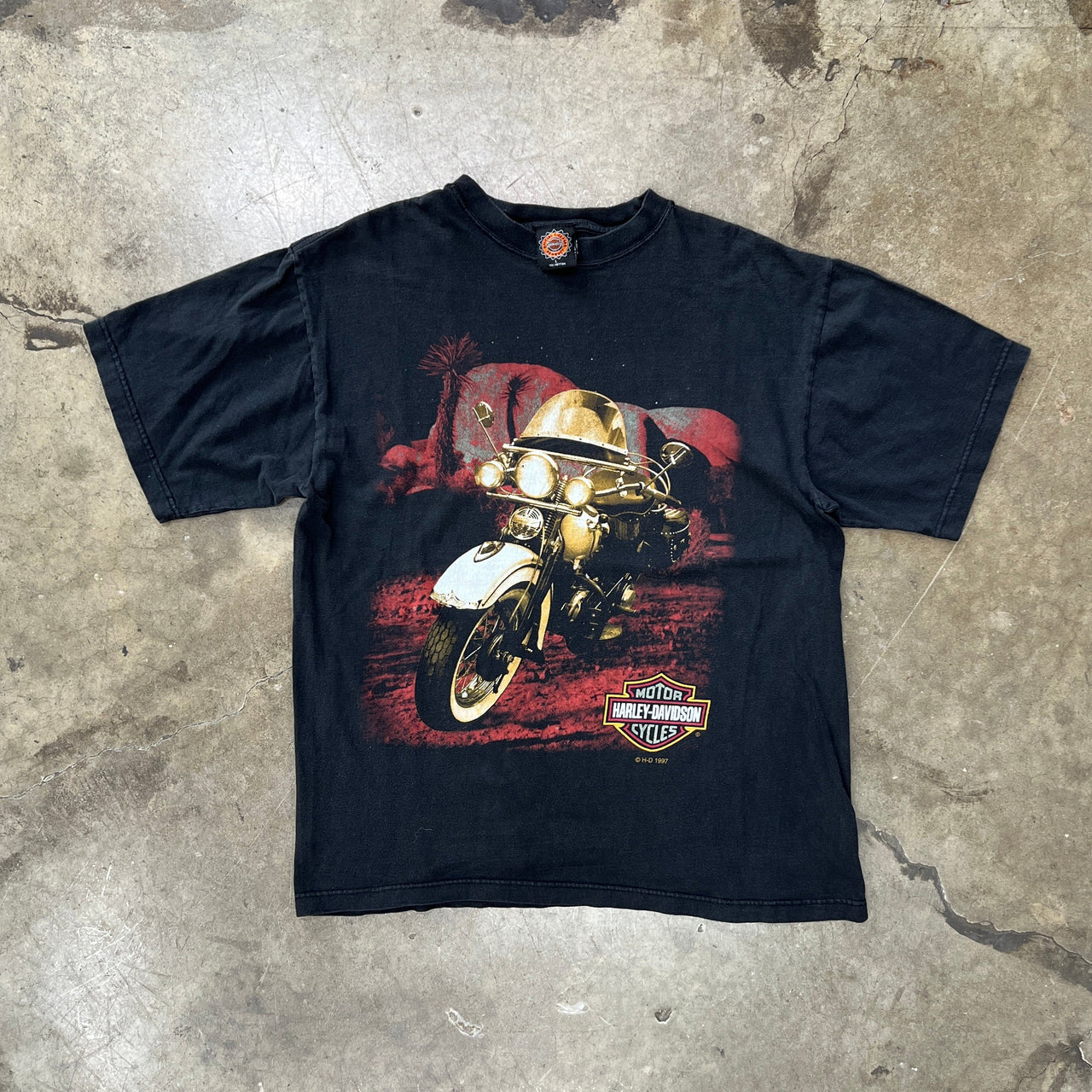 1997 Harley Davidson Motorcycle Desert Tee
