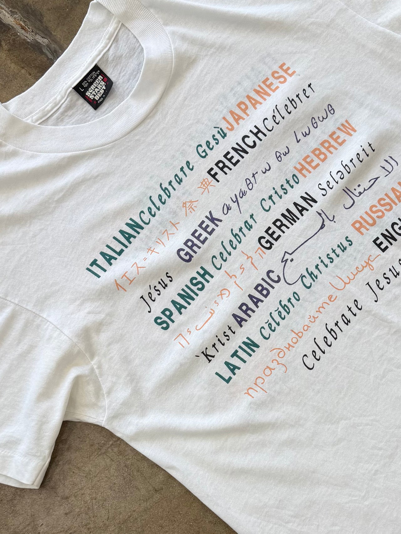 90s Celebrate Jesus Languages Tee