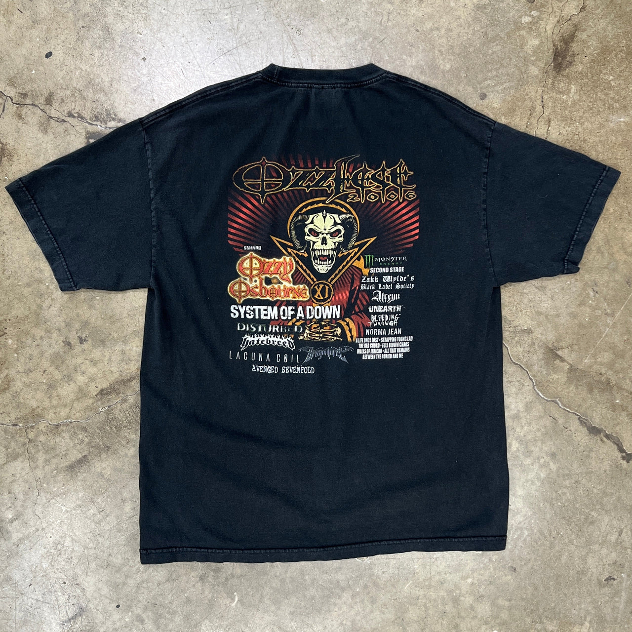 2006 2000s Ozzfest System of the Down Disturbed Band Tee