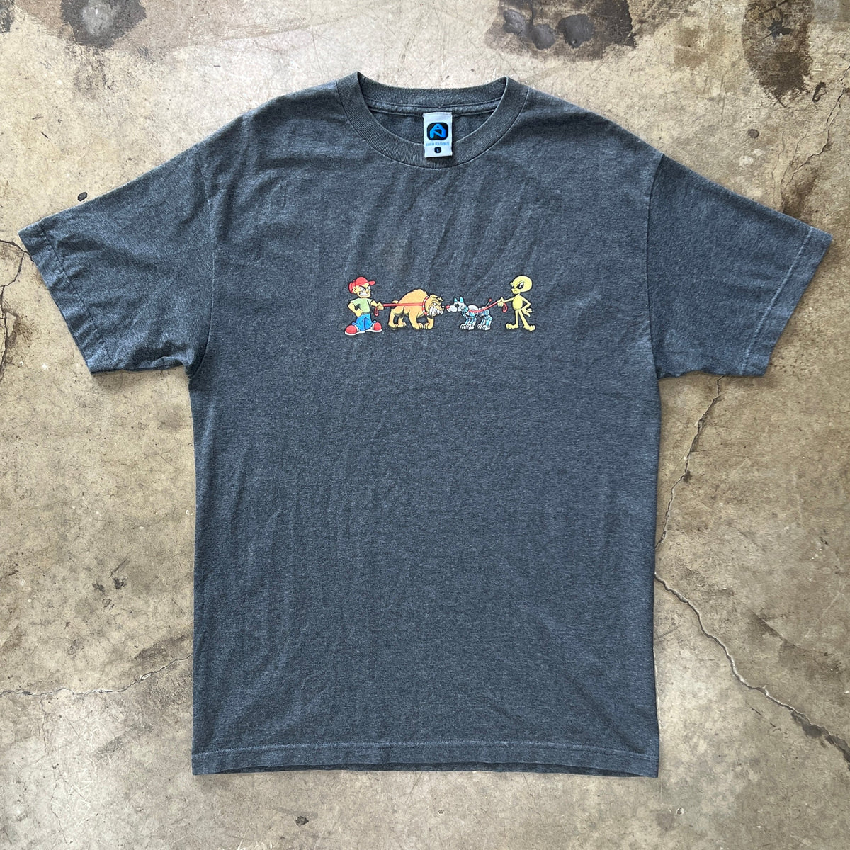 90s Alien Nation Skateboarding Alien Dog Tee