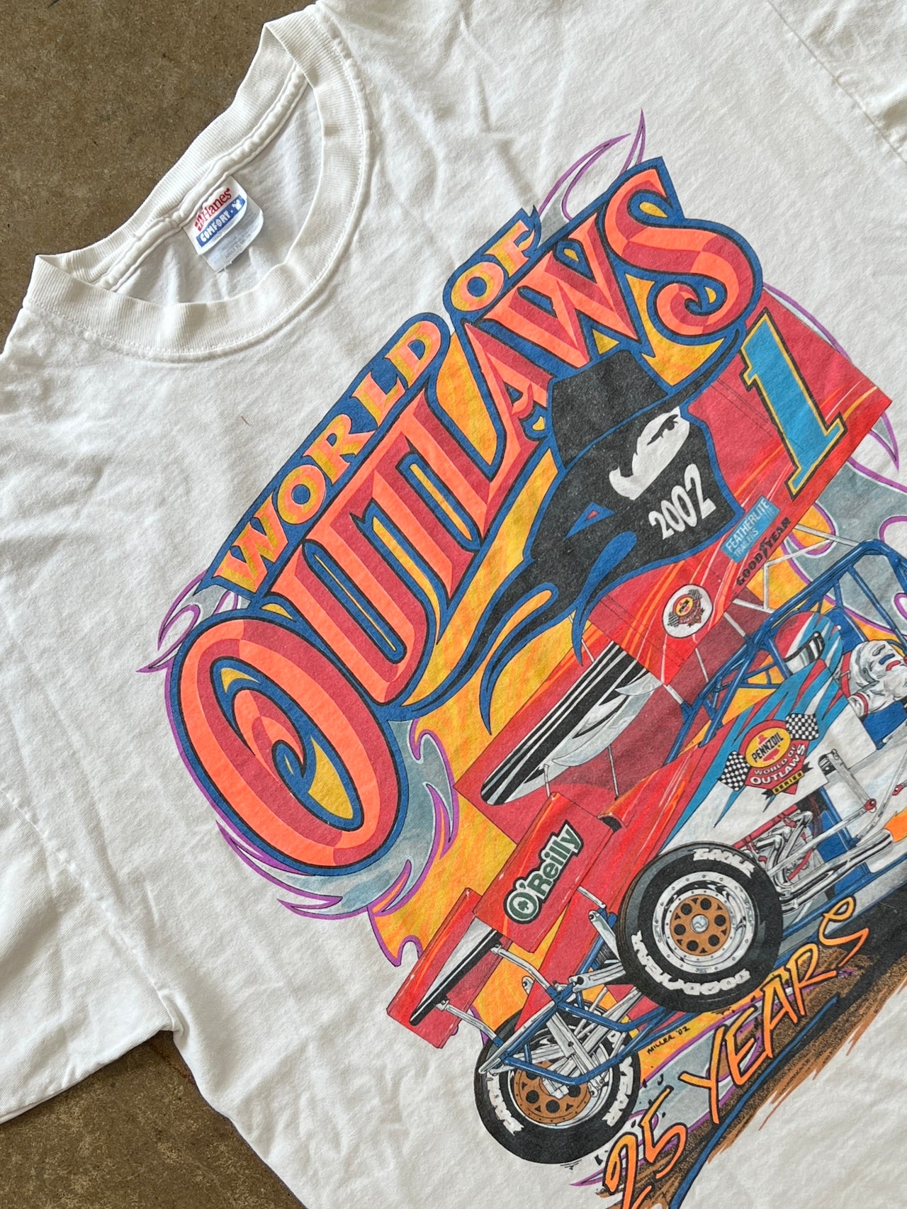 2002 Outlaws O'Reilly Goodyear Racing Tee