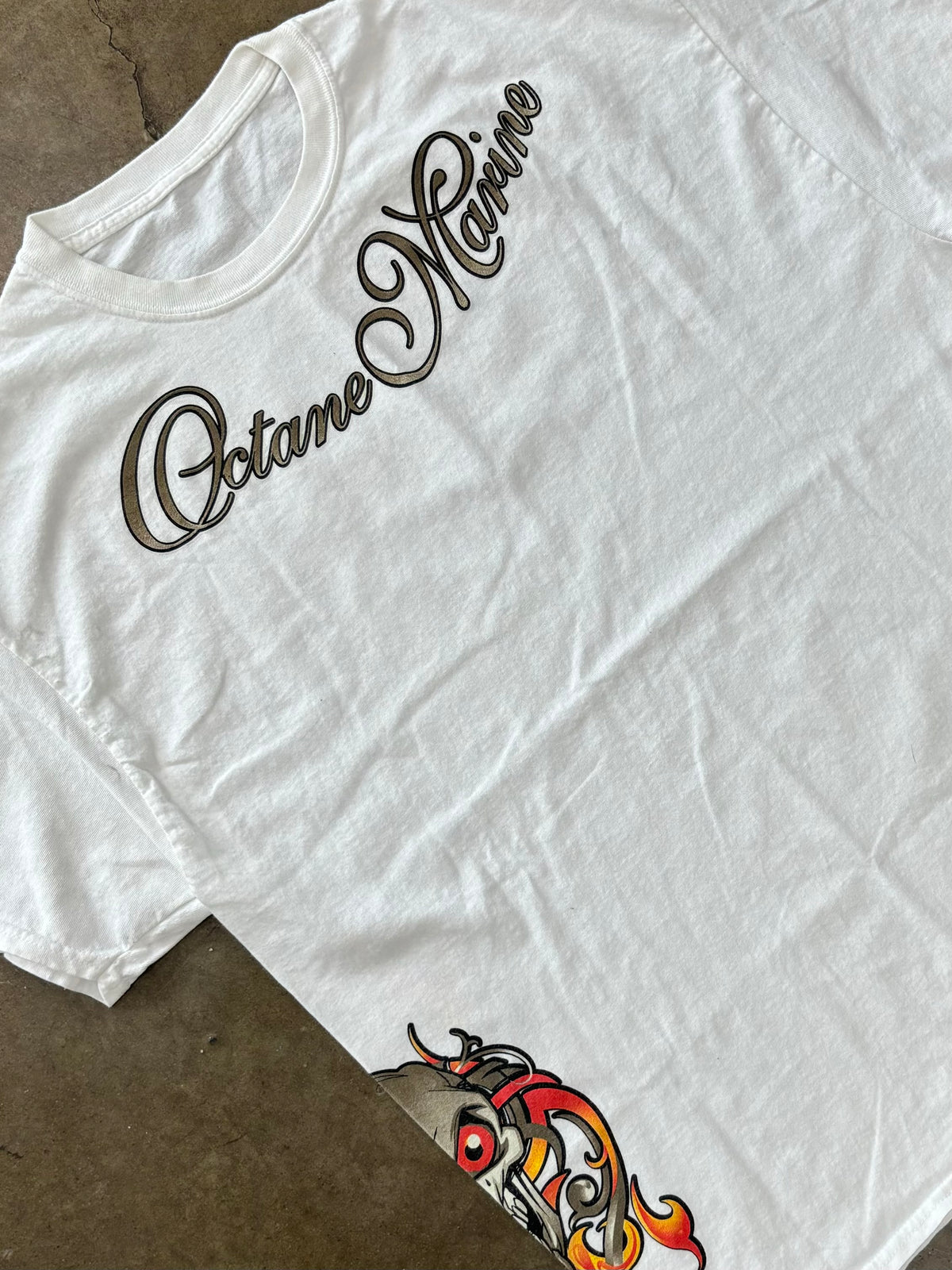 Octane Marine Wrapped Skull Graphic Tee