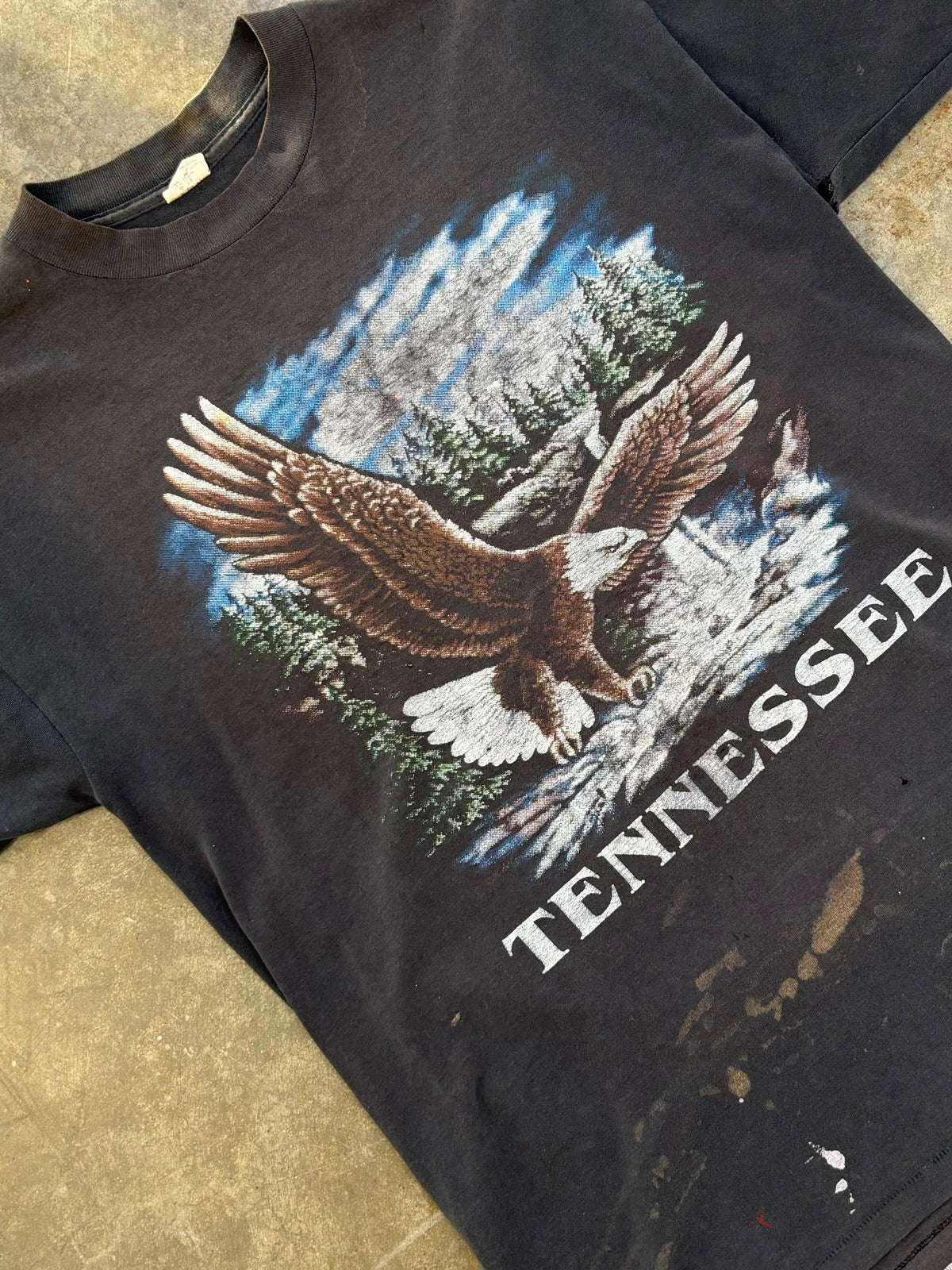 Single Stitch Eagle Tennessee Nature Tee Medium