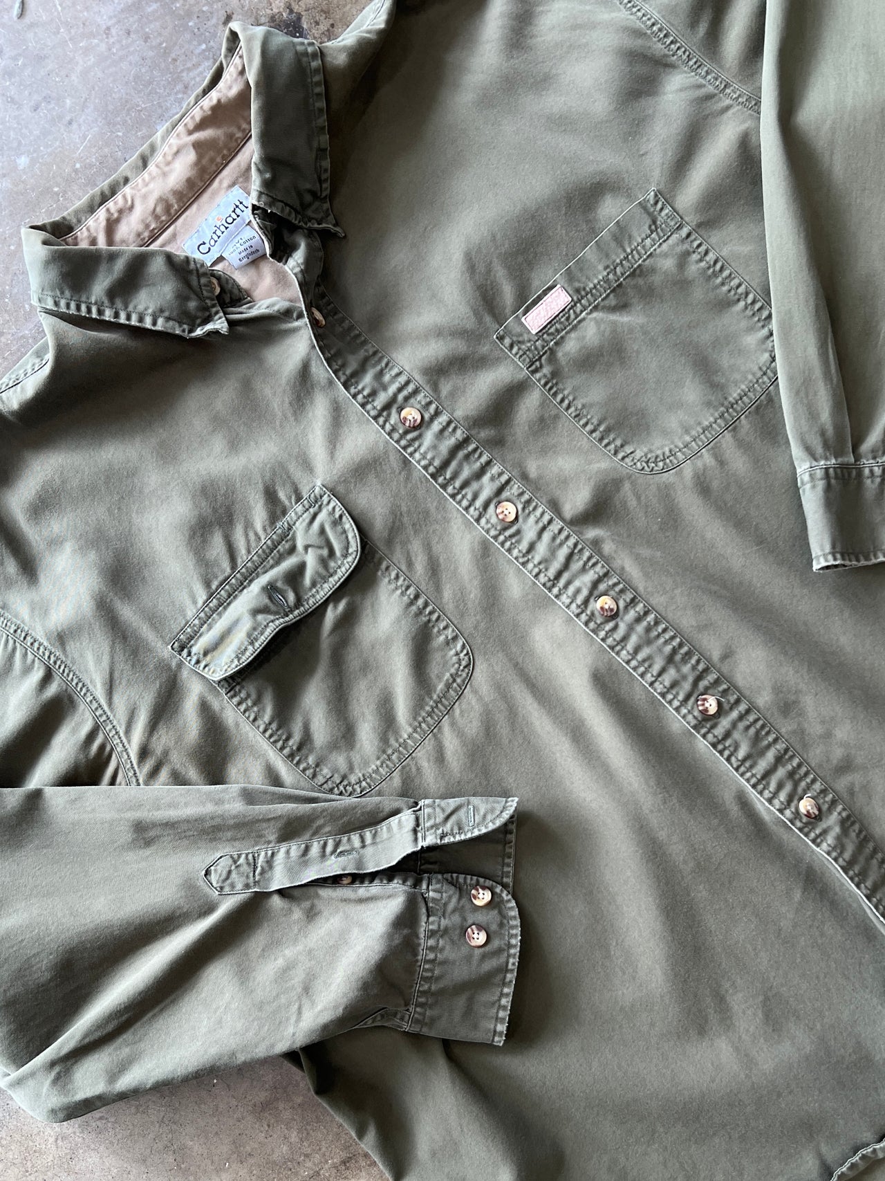 Carhartt Double Pocket Button Down Long Sleeve Shirt