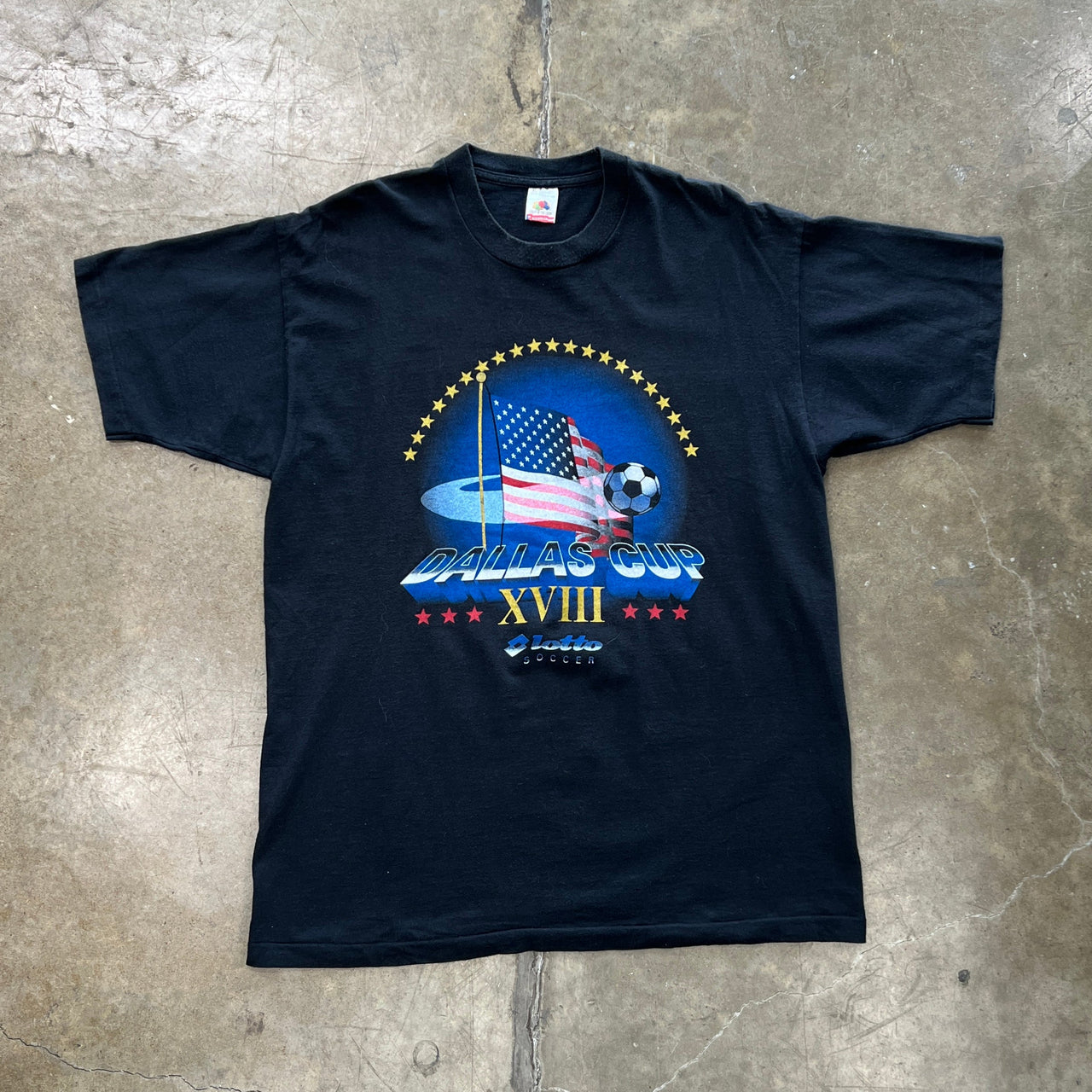 1997 Dallas Cup XVIII Lotto Soccer Sports Tee