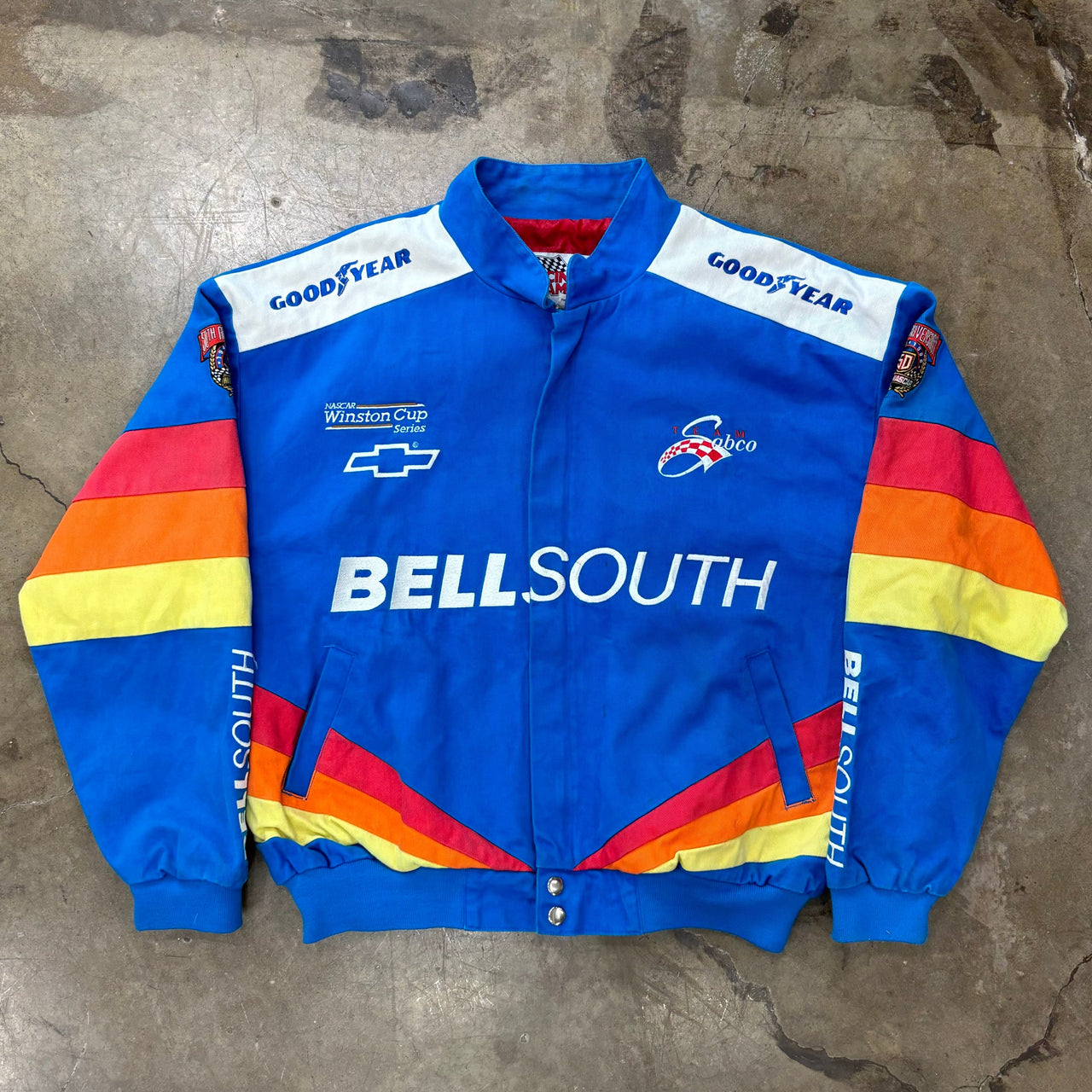 Vintage NASCAR 1998 Bell South Racing Jacket