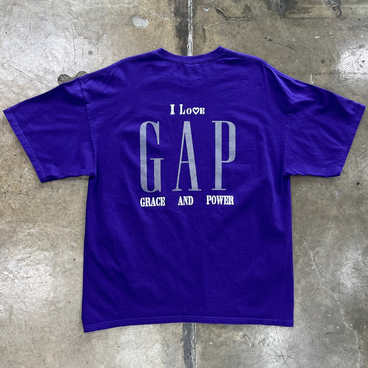 GAP Parody Grace and Power Religious Jesus Tee