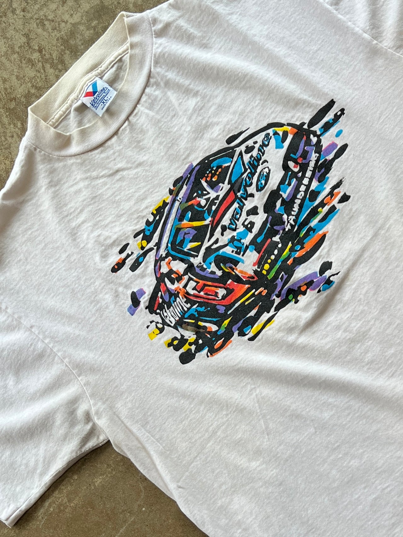90s Valvoline Racing Car Painting Single Stitch Tee
