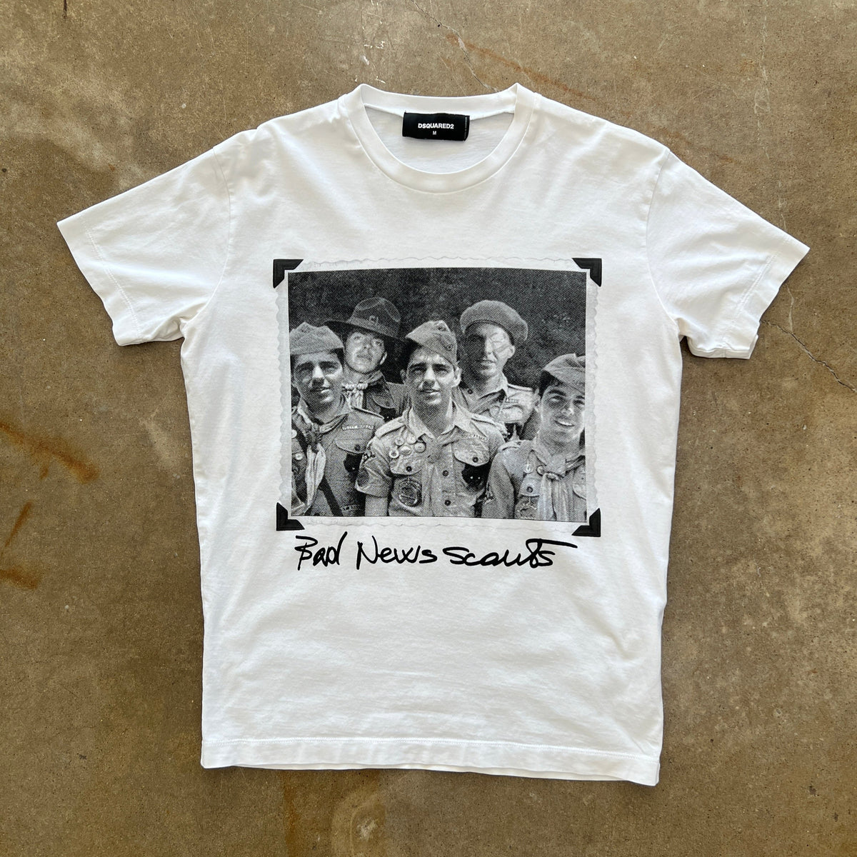 DSQUARED2 Bad News Scouts Photograph Tee Medium