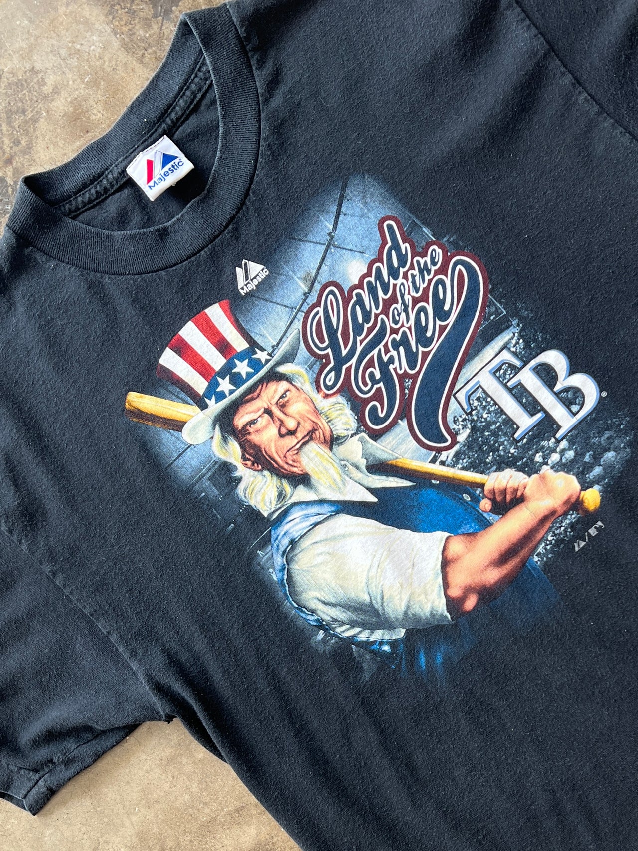 MLB Tampa Bay Uncle Sam Land of the Free Tee