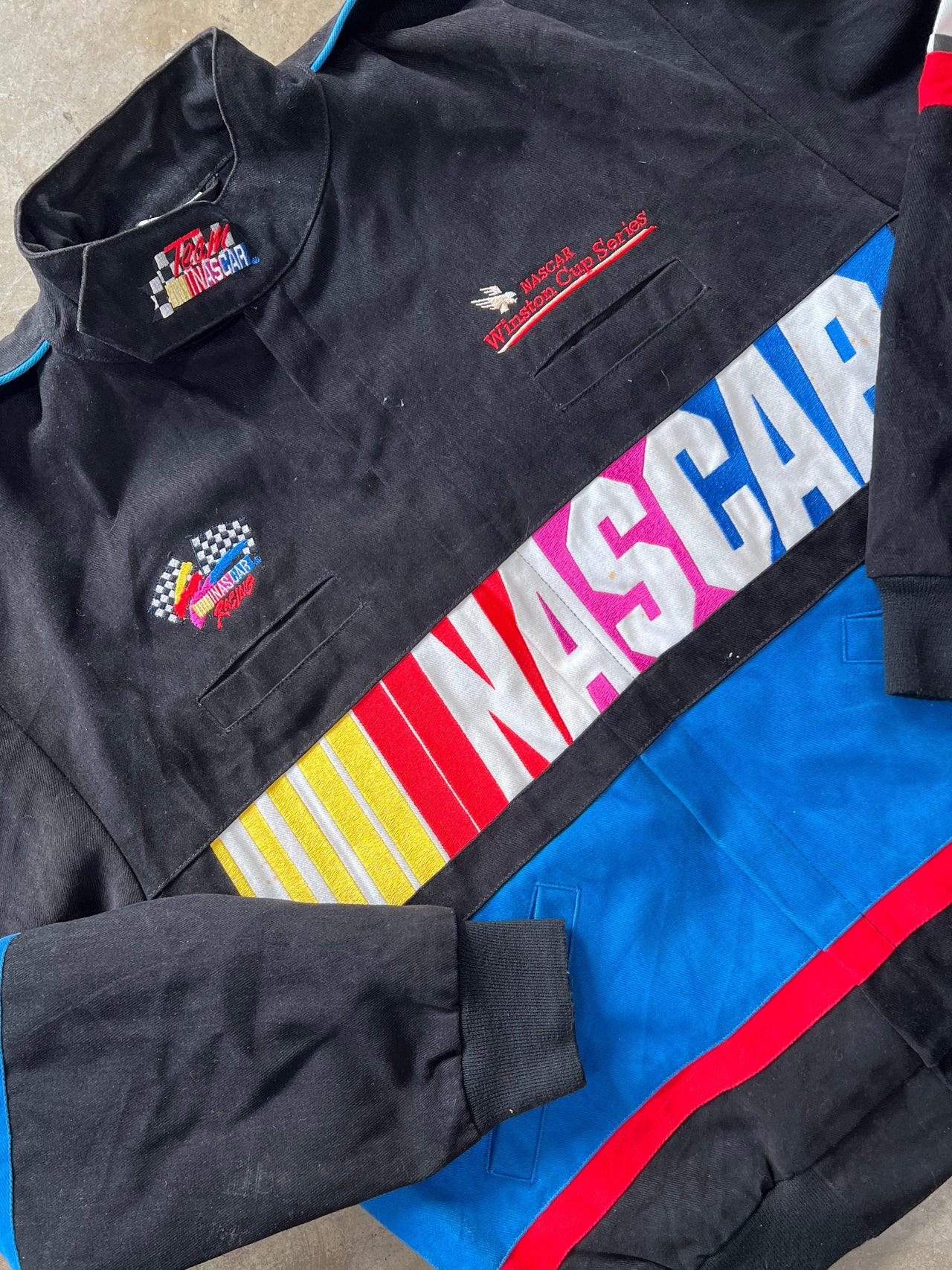 NASCAR Winston Cup Checkered Sleeve Jacket