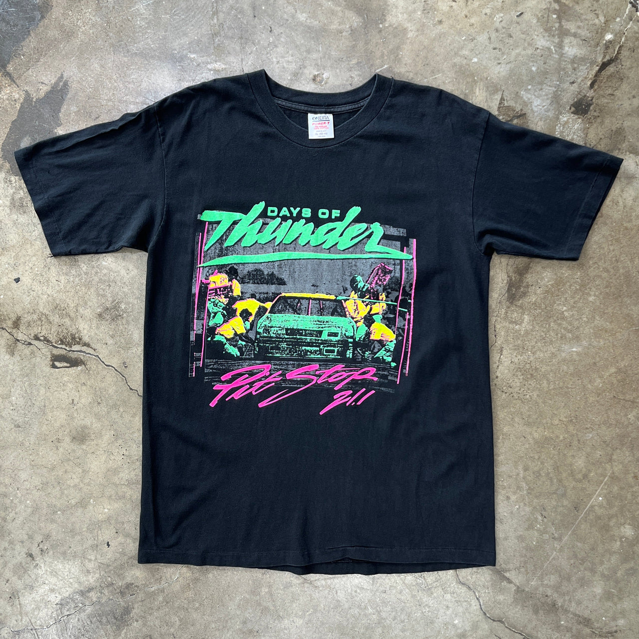 90s Days of Thunder Pit Stop Pit Crew Racing Movie Tee